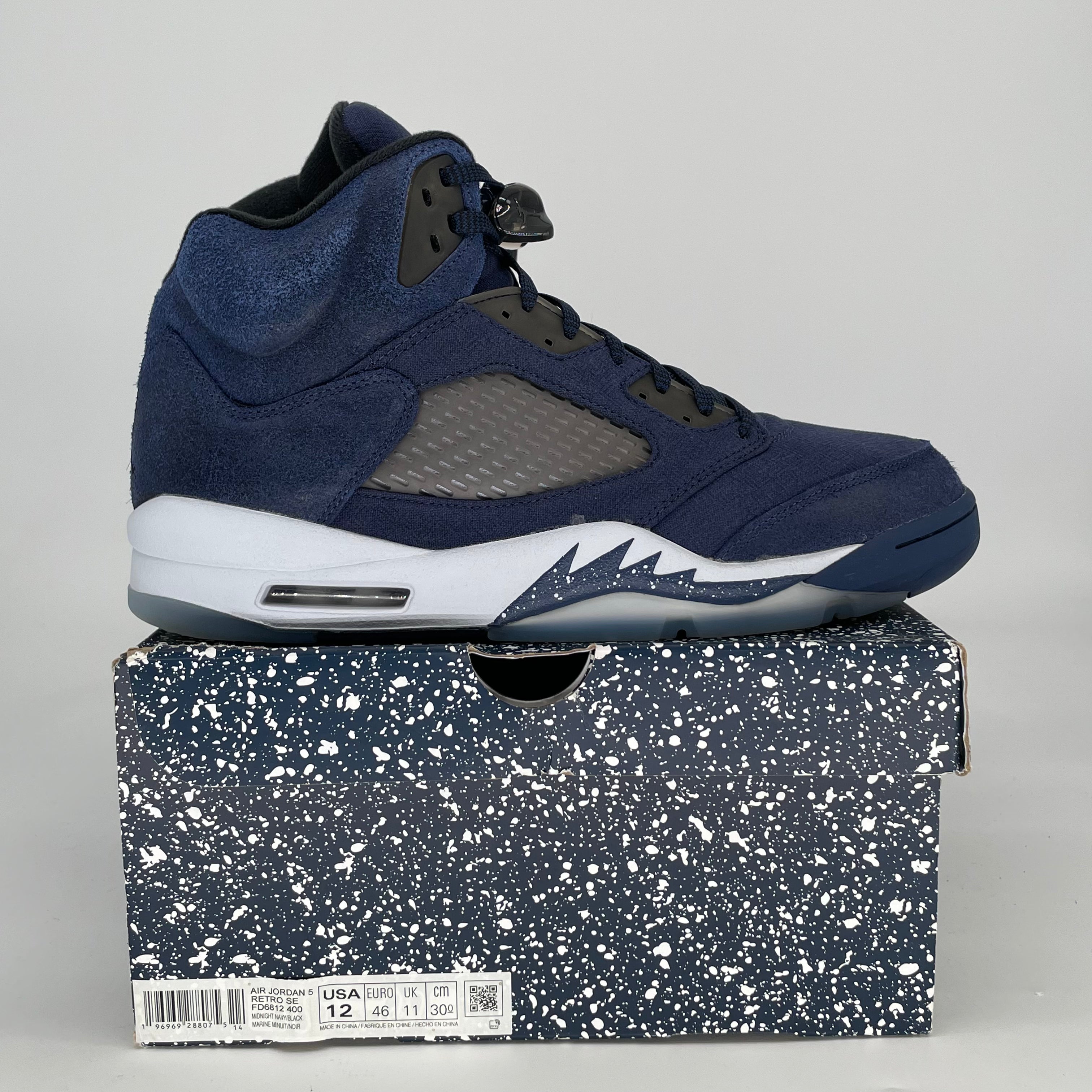 AIR JORDAN 5 MIDNIGHT NAVY FD6812-400 SIZE 12/13.5W