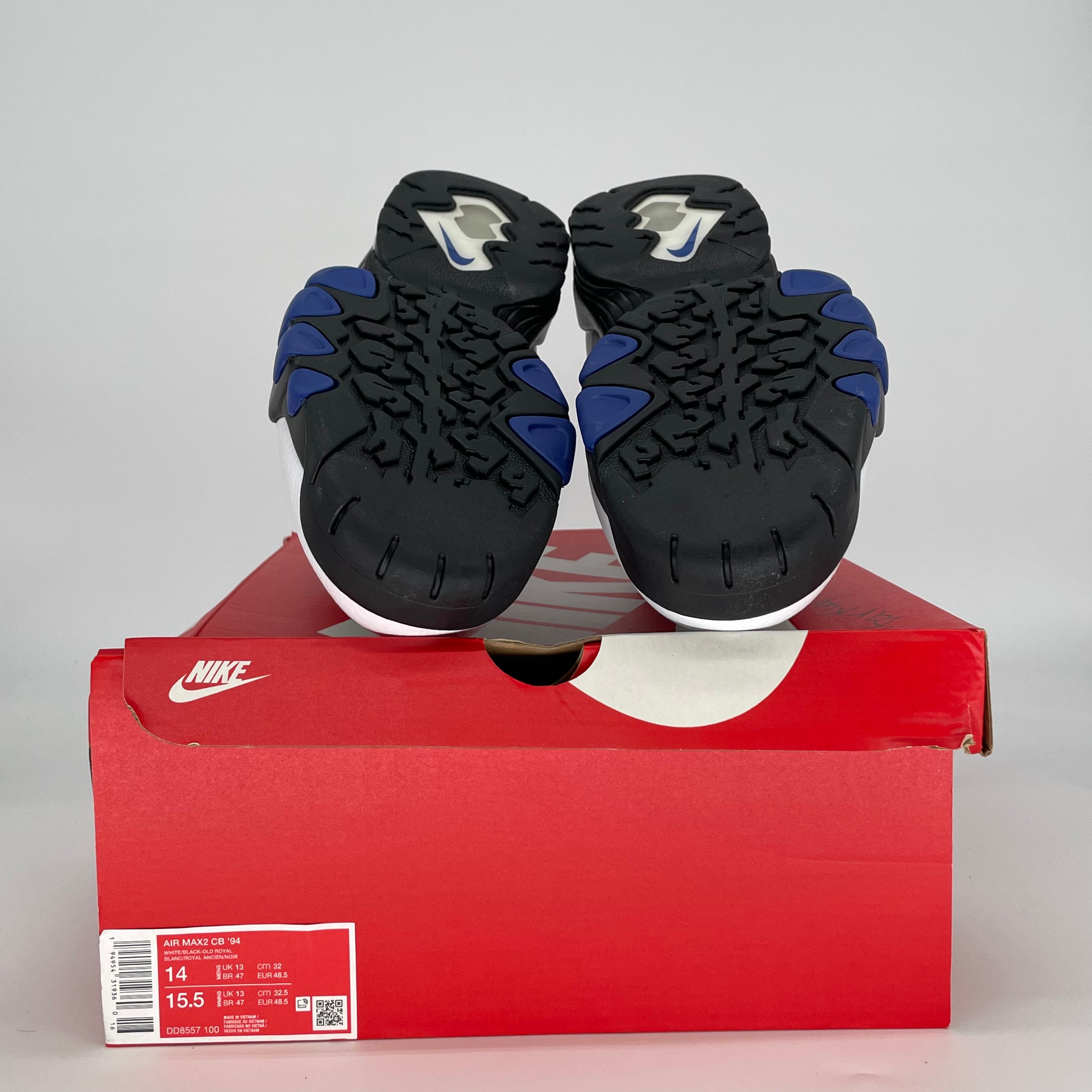 NIKE AIR MAX 2 CB 94 WHITE OLD ROYAL DD8557-100 SIZE 14/15.5W