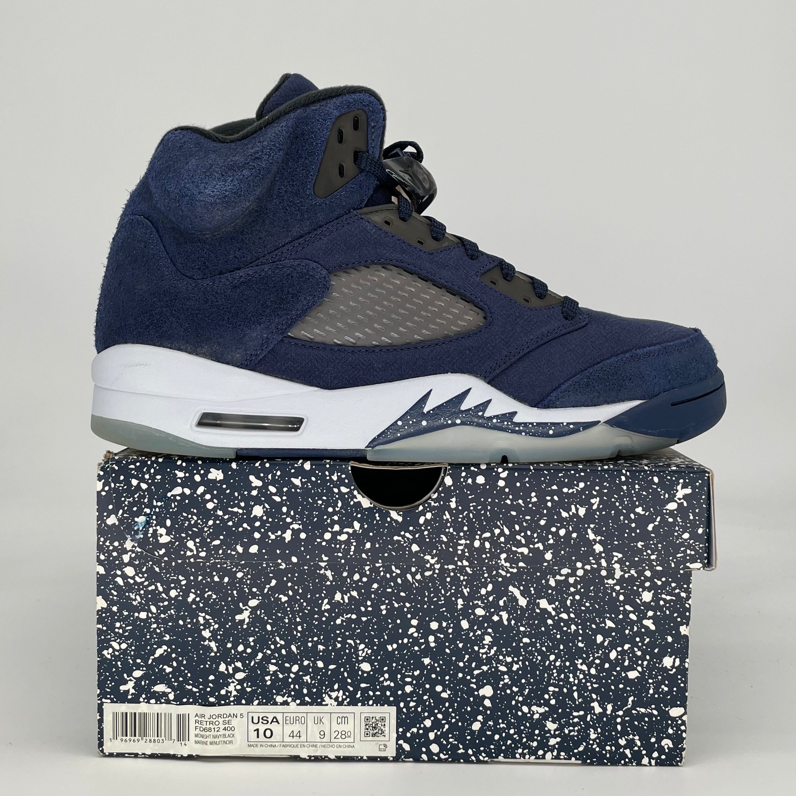AIR JORDAN 5 MIDNIGHT NAVY FD6812-400 SIZE 10/11.5W