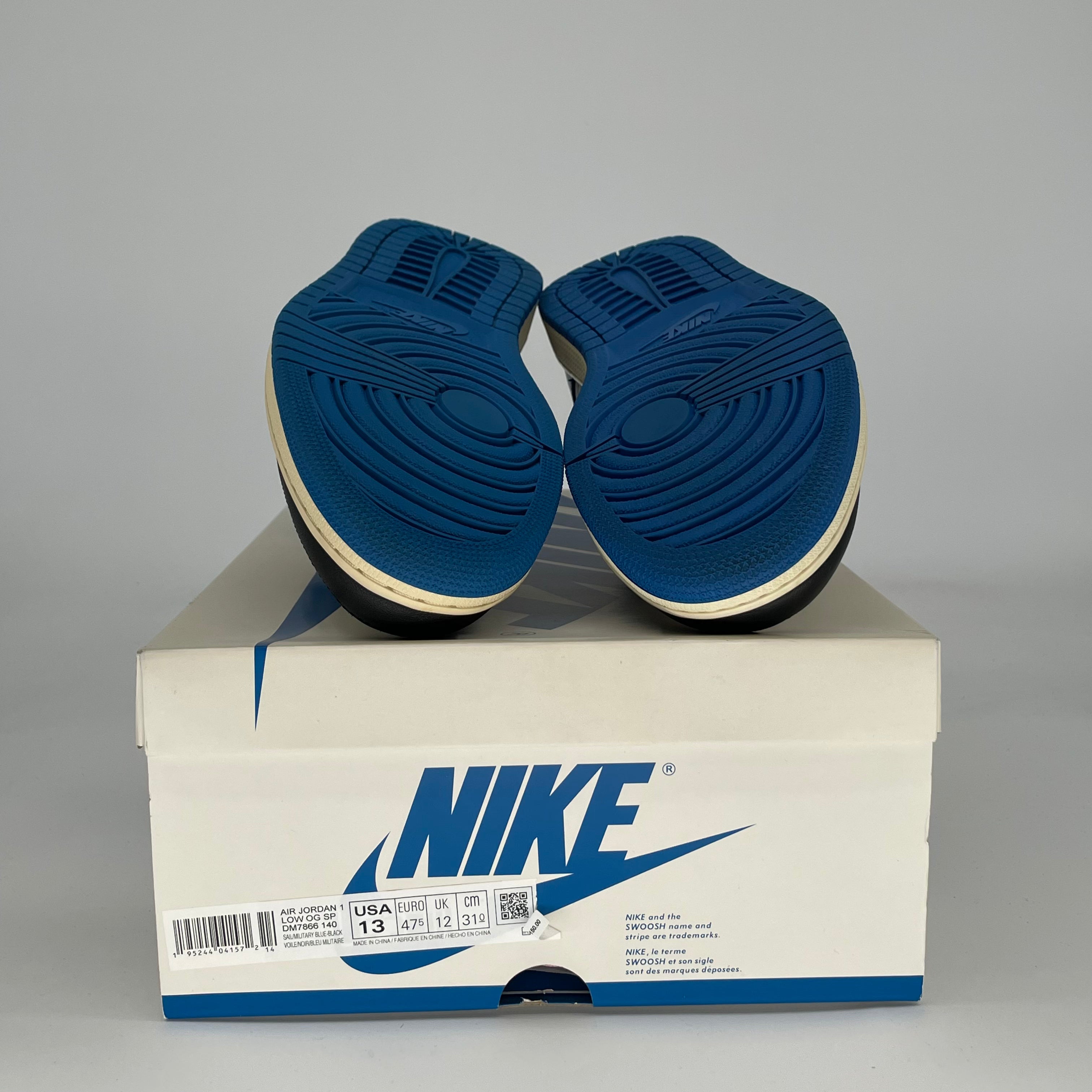 TRAVIS SCOTT X FRAGMENT X AIR JORDAN 1 LOW DM7866-140 SIZE 13/14.5W