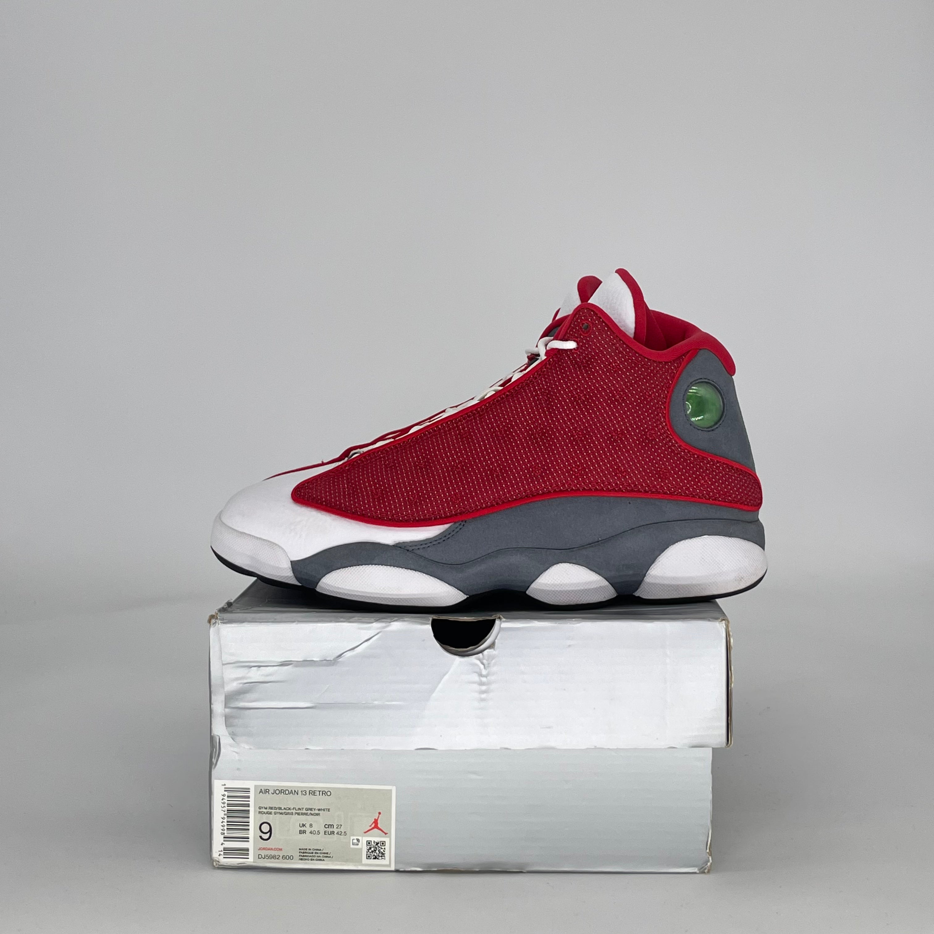 Air Jordan 13 Gym Red Flint Grey Size 9/10.5W - Classic 