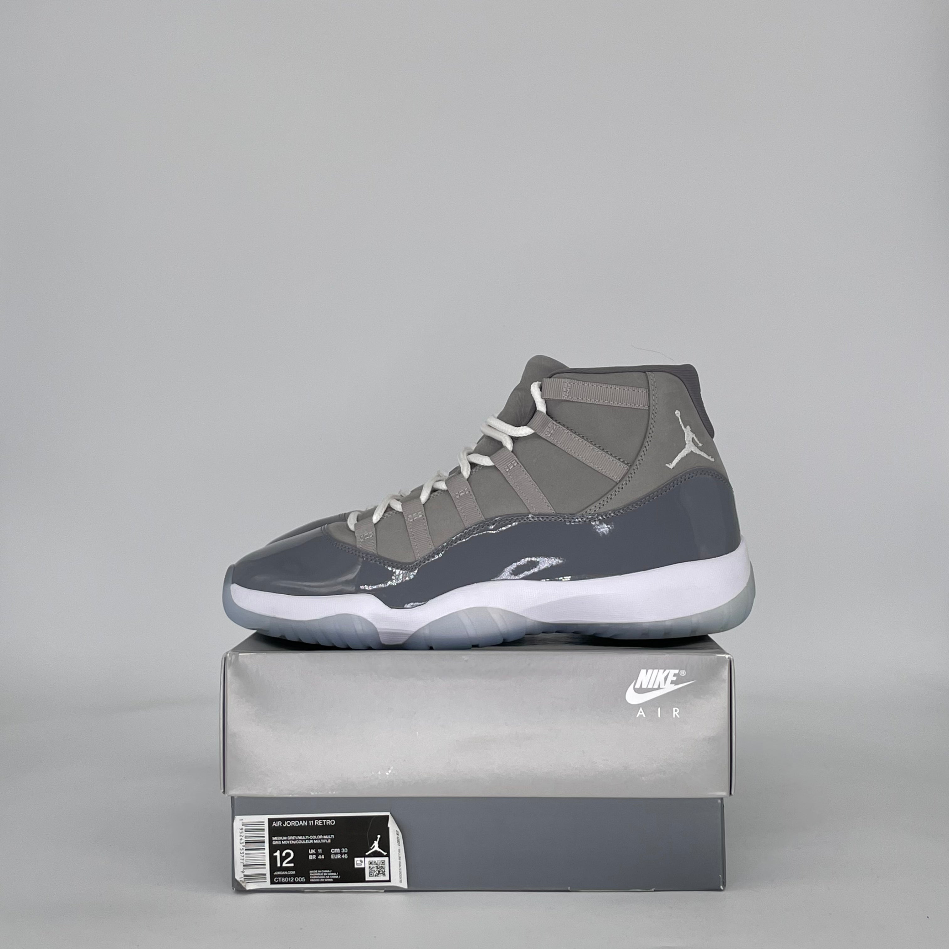 AIR JORDAN 11 COOL GREY (2021) CT8012-005 SIZE 12/13.5W