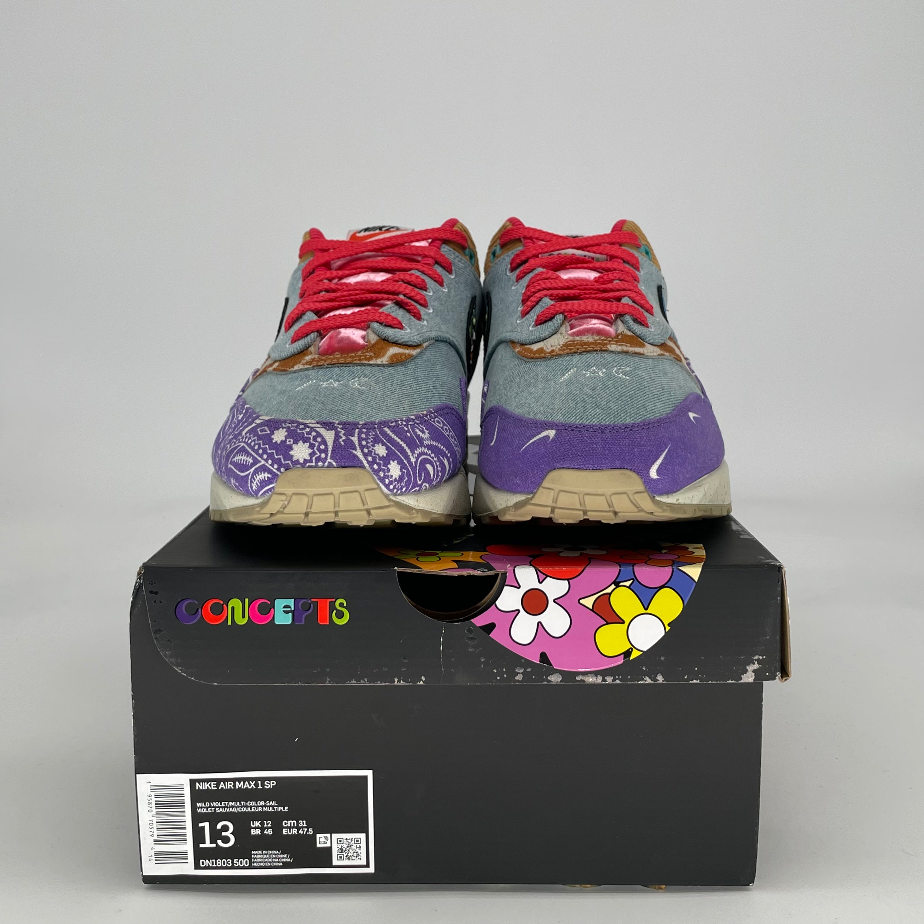 NIKE AIR MAX 1 CONCEPTS FAR OUT (SPECIAL BOX) DH1803-500 SIZE 13/14.5W