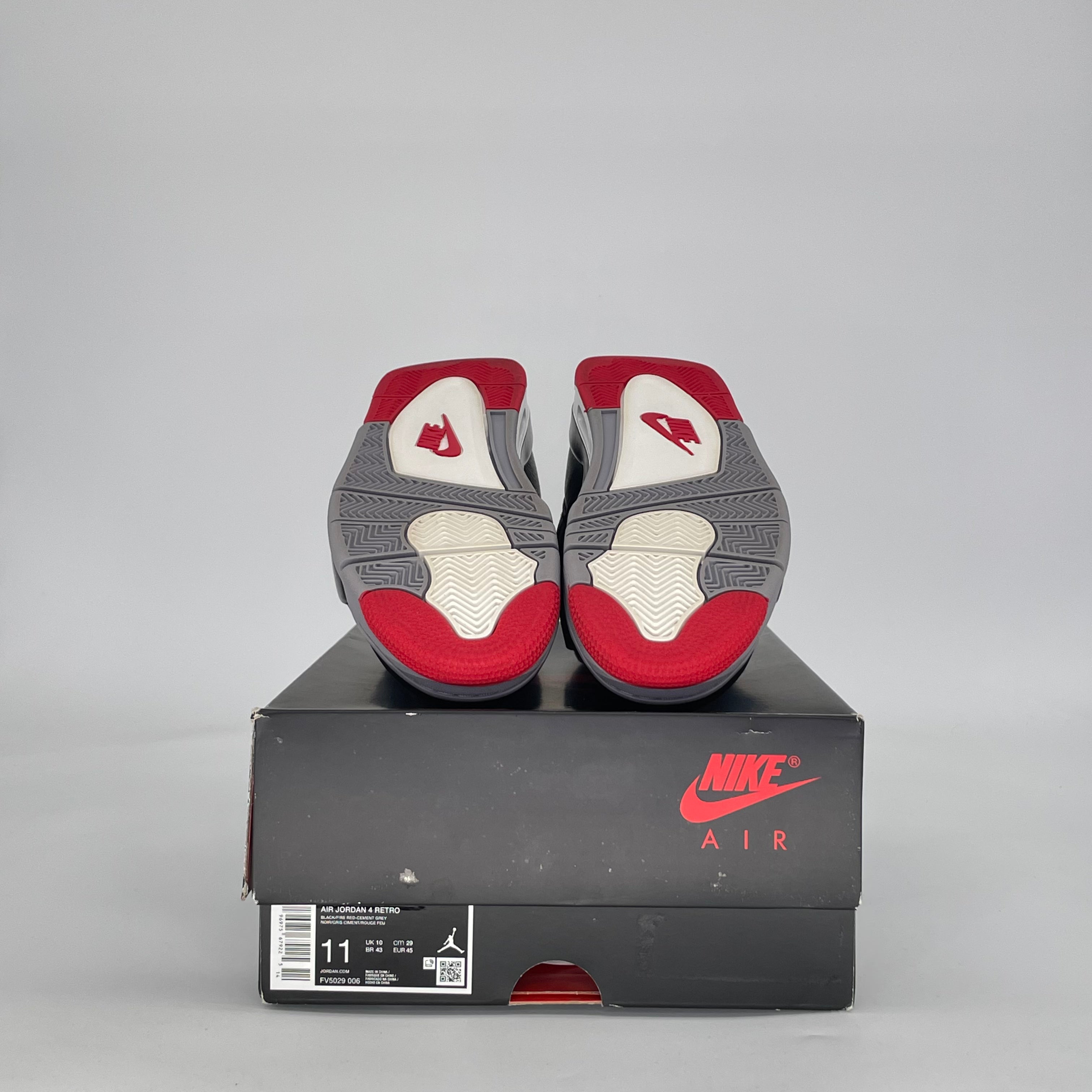 AIR JORDAN 4 BRED REIMAGINED FV5029-006 SIZE 11/12.5W