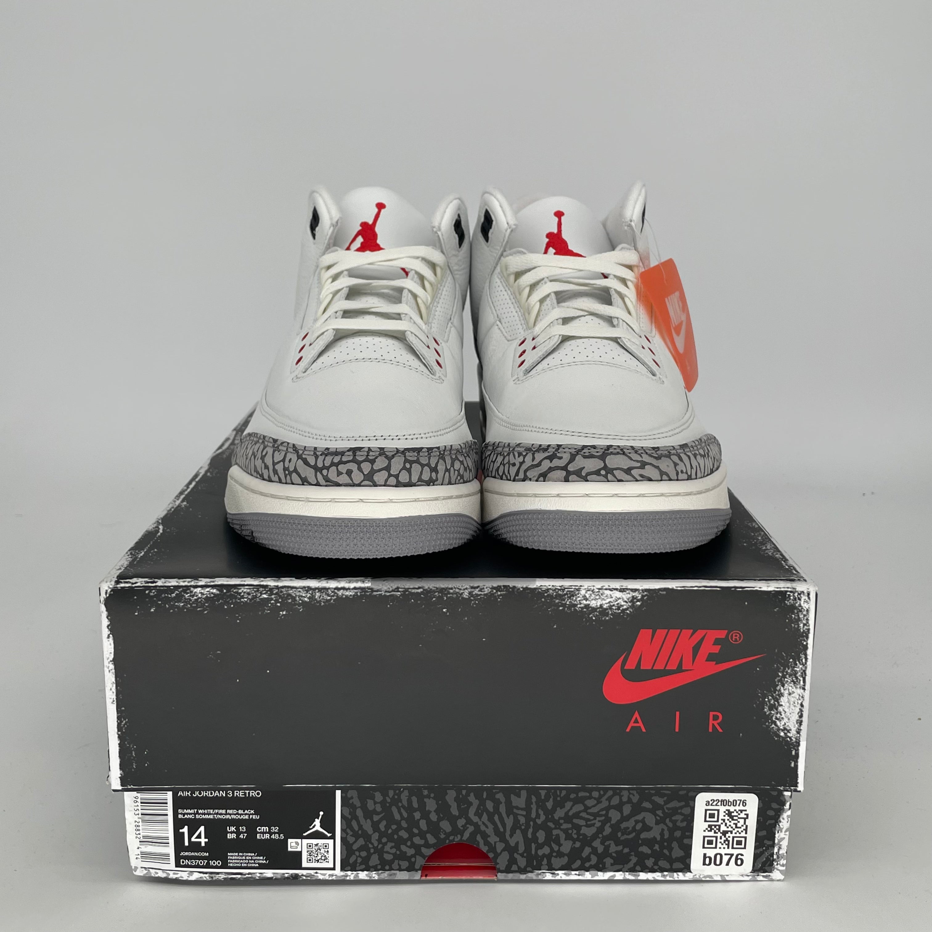 AIR JORDAN 3 WHITE CEMENT REIMAGINED SIZE 14/15.5W DN3707-100