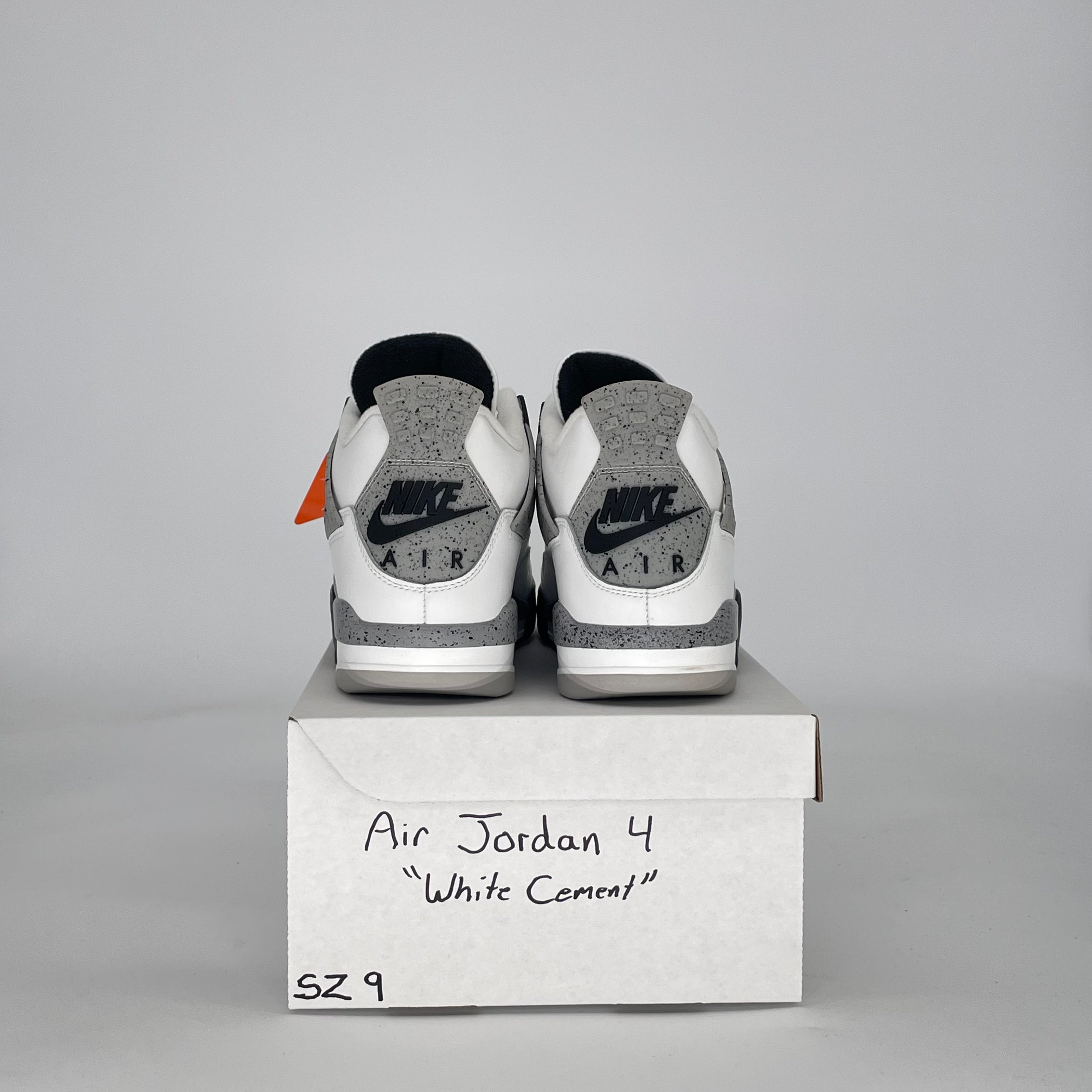AIR JORDAN 4 WHITE CEMENT FV5029-100 SIZE 9/10.5W