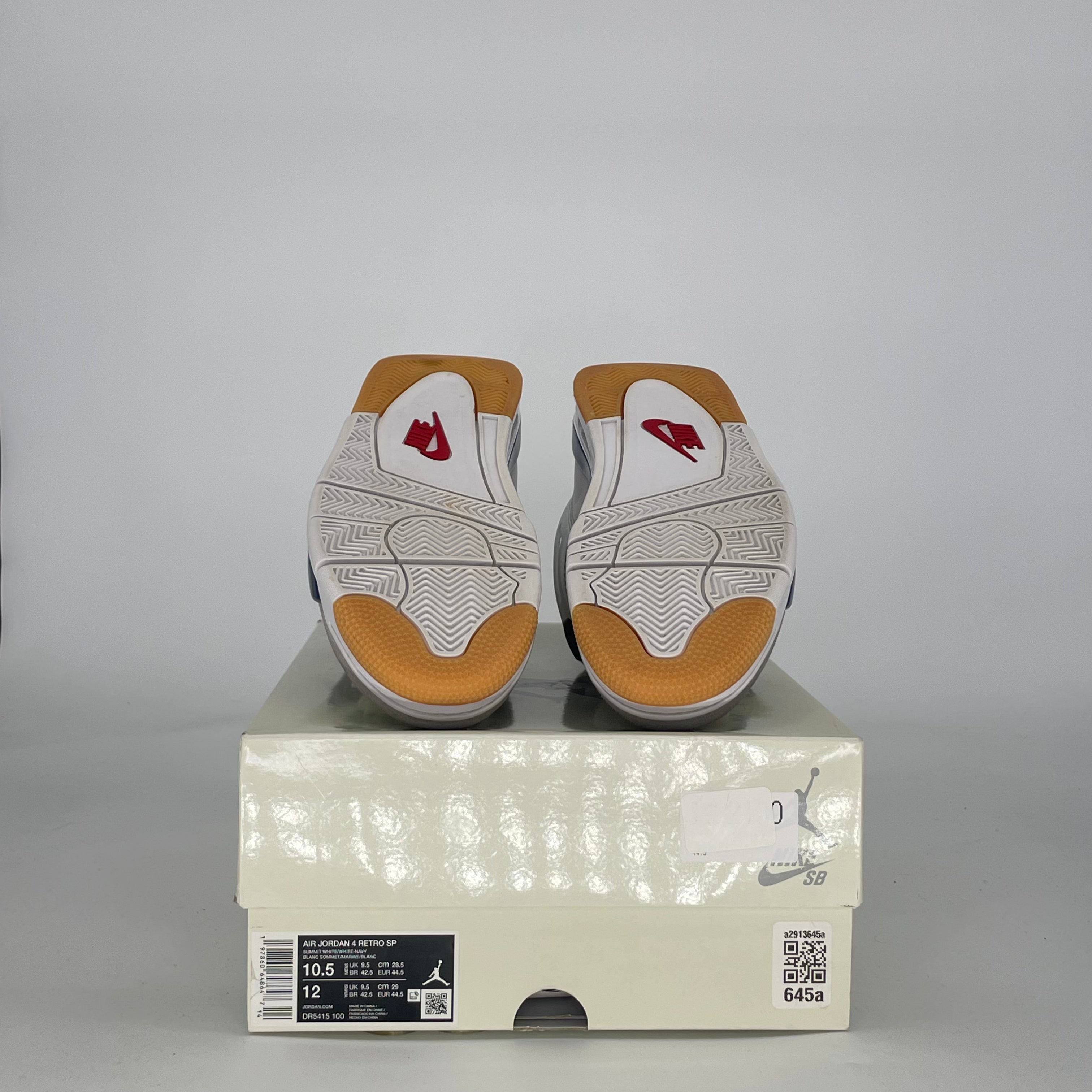 AIR JORDAN 4 SB NAVY DR5415-100 SIZE 10.5/12W