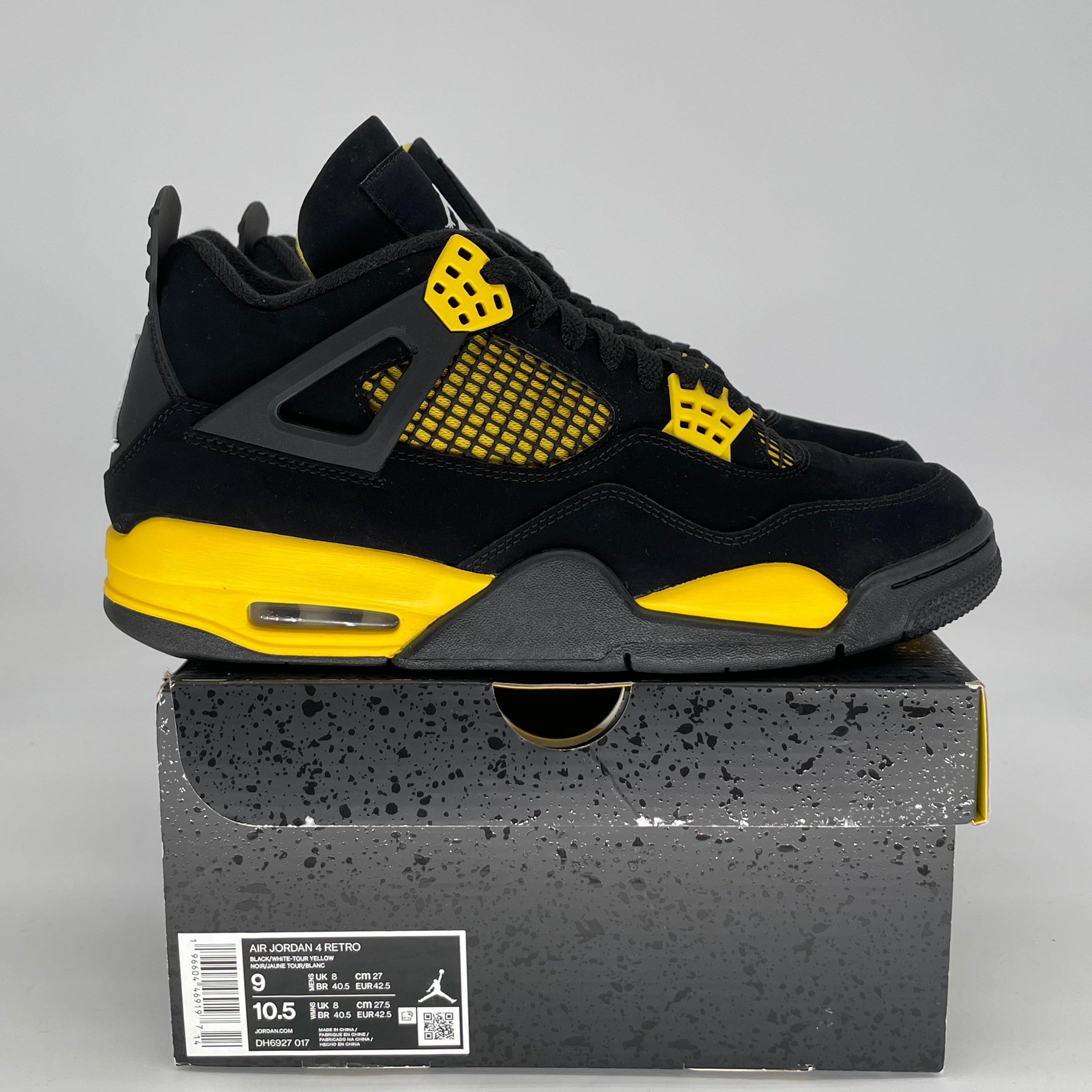 AIR JORDAN 4 THUNDER DH6927-017 SIZE 9/10.5W
