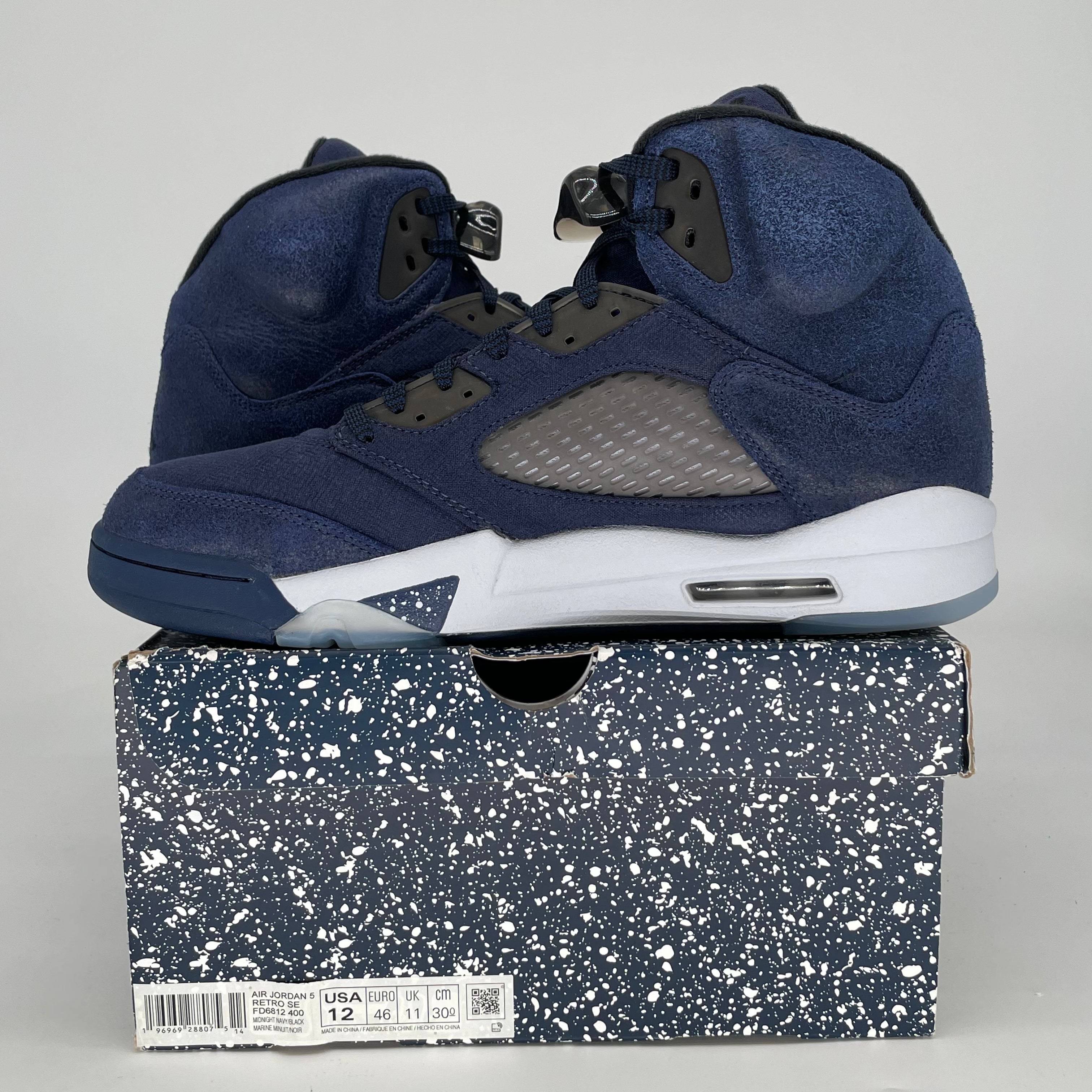 AIR JORDAN 5 MIDNIGHT NAVY FD6812-400 SIZE 12/13.5W