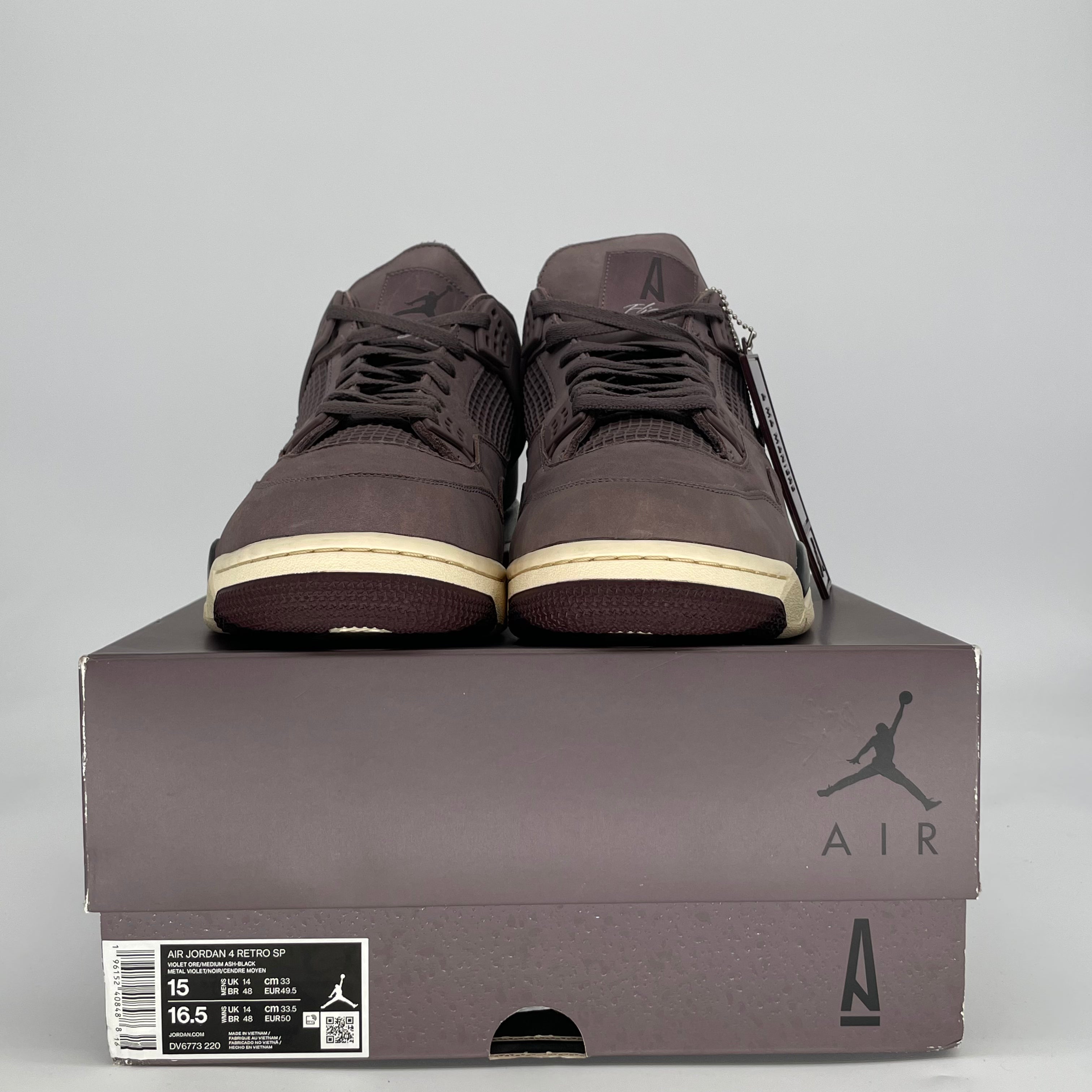 AIR JORDAN 4 A MA MANIERE VIOLET ORE DV6773-220 SIZE 15/16.5W