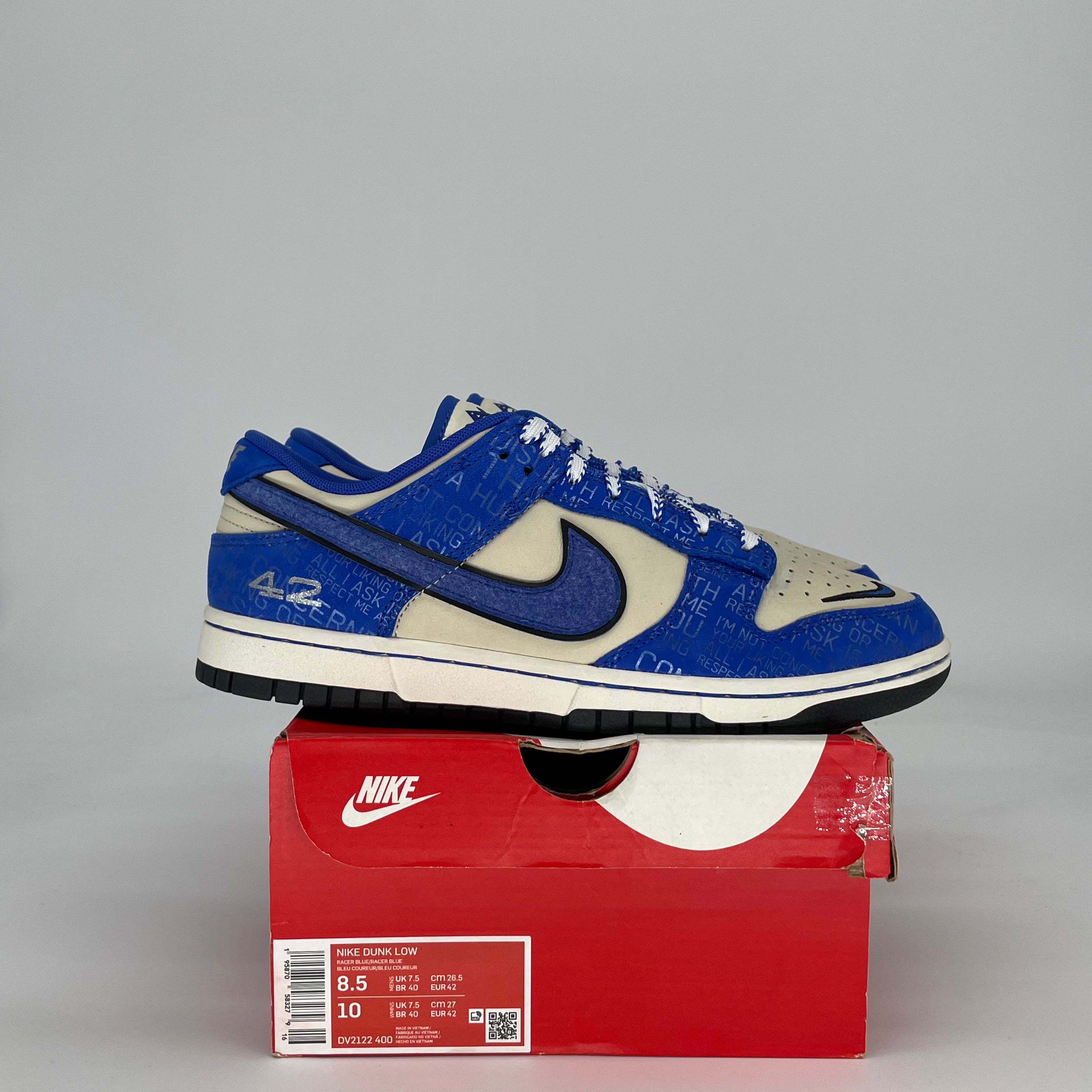 NIKE DUNK LOW JACKIE ROBINSON DV2122-400 SIZE 8.5/10W