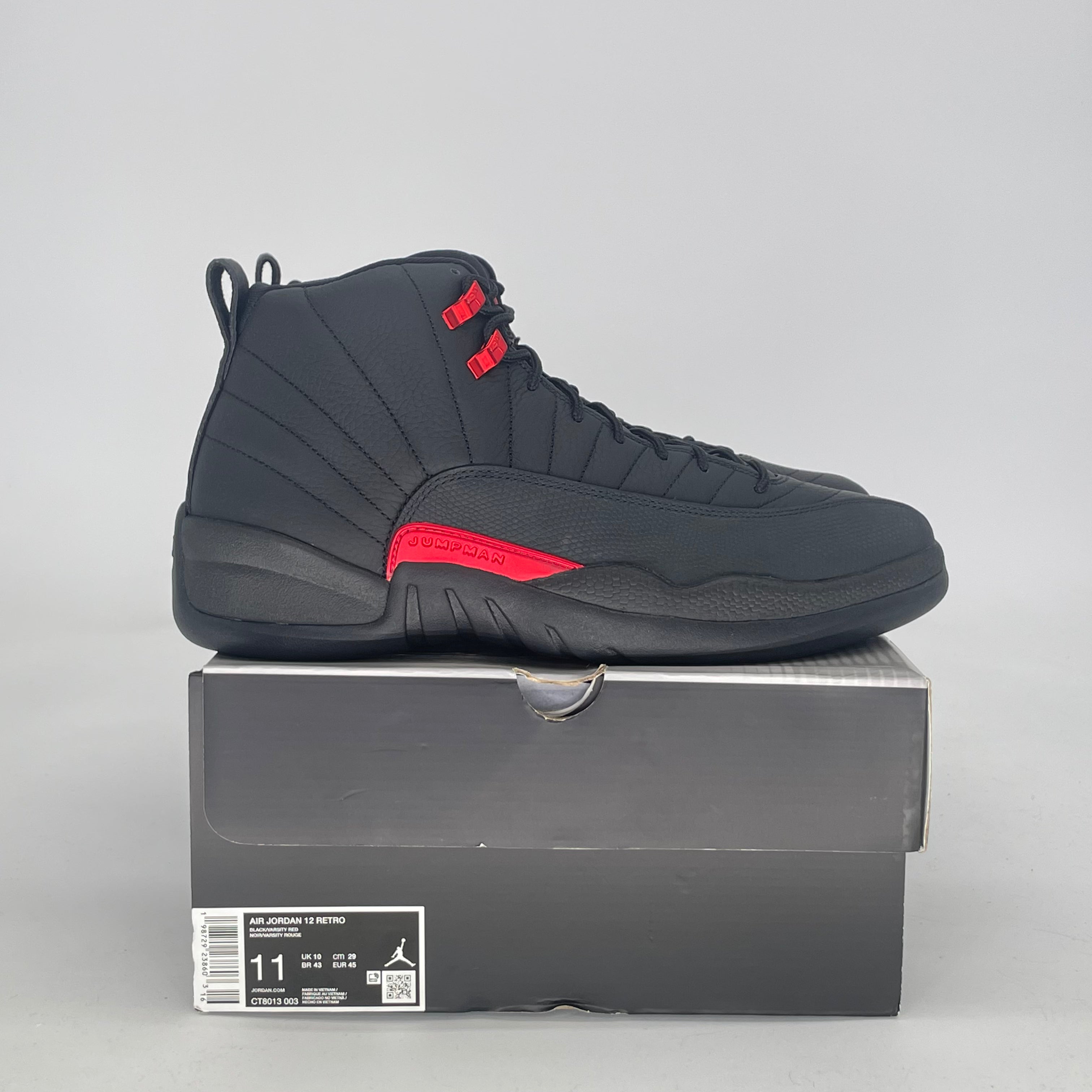 AIR JORDAN 12 BLOODLINE CT8013-003 SIZE 11/12.5W