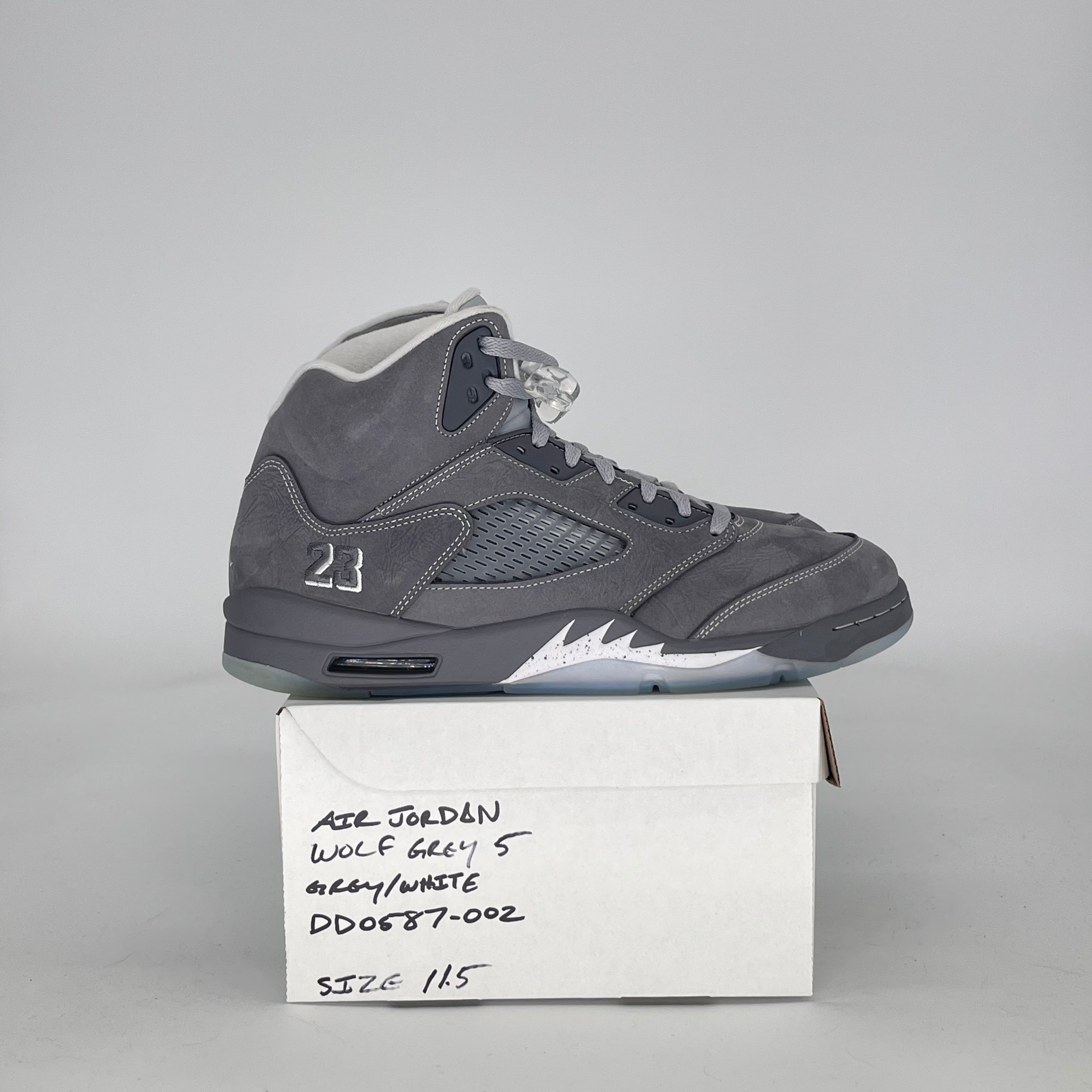 AIR JORDAN 5 WOLF GREY DD0587-002 SIZE 11.5/13W