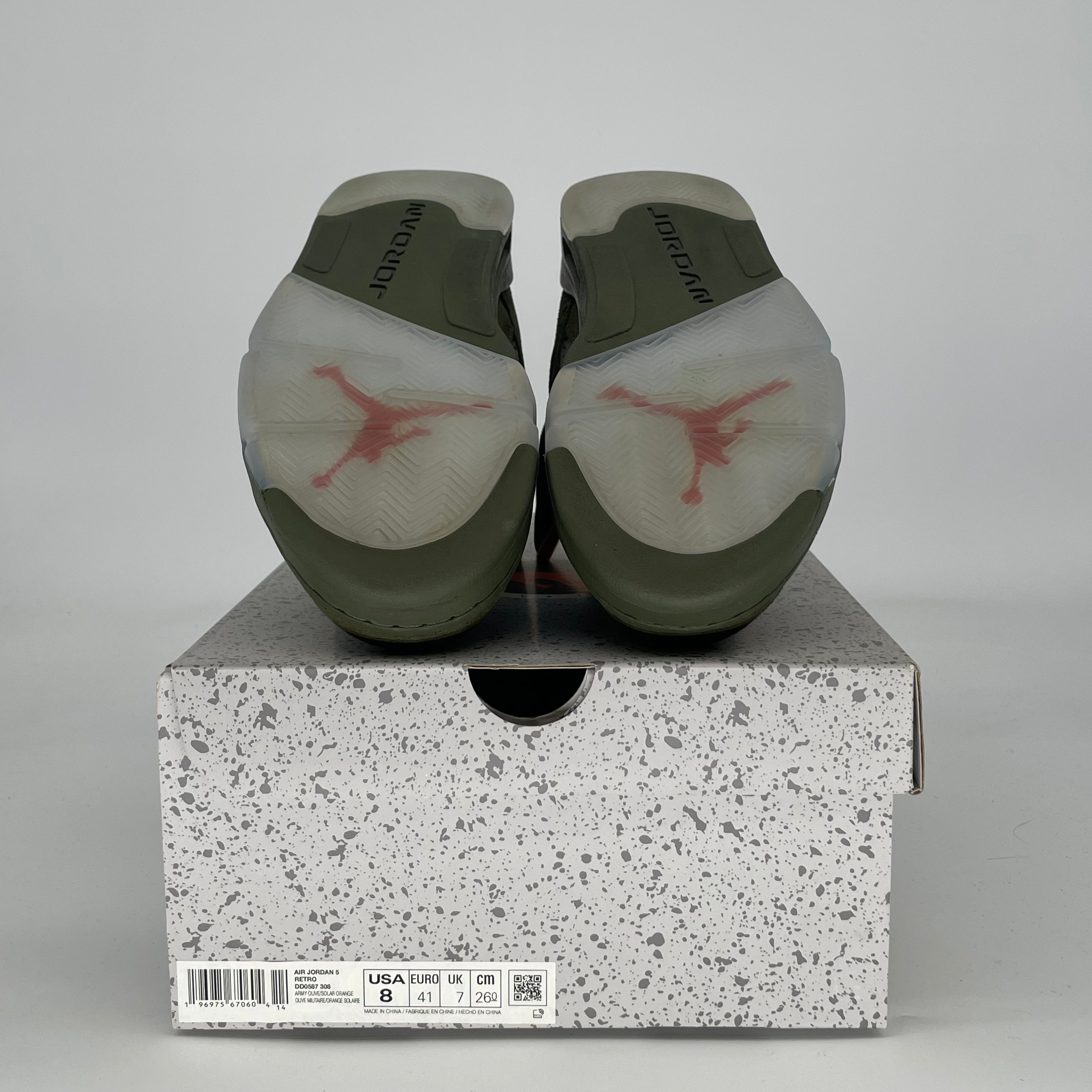 AIR JORDAN 5 OLIVE DD0587-308 SIZE 8/9.5W