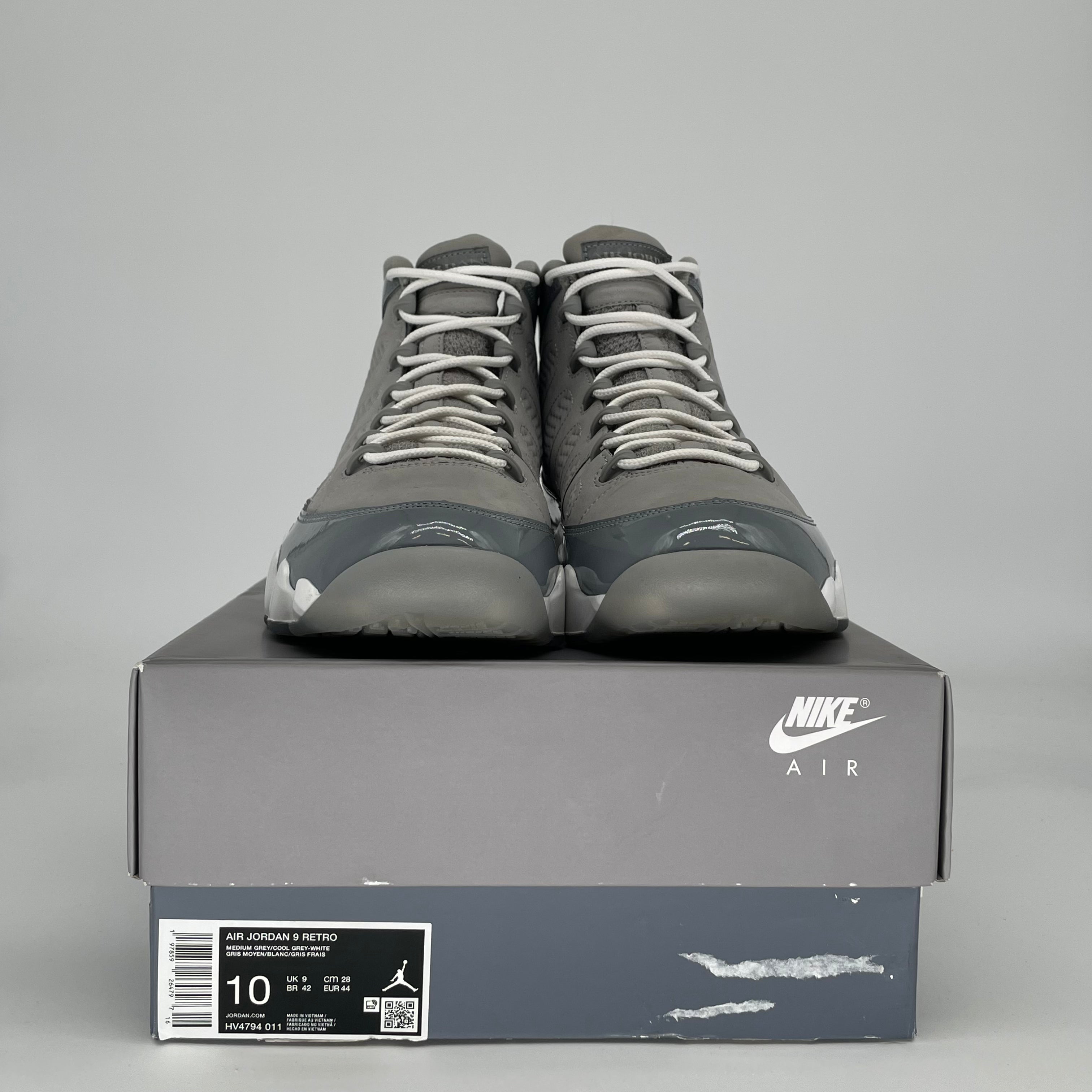 AIR JORDAN 9 COOL GREY HV4794-011 SIZE 10/11.5W