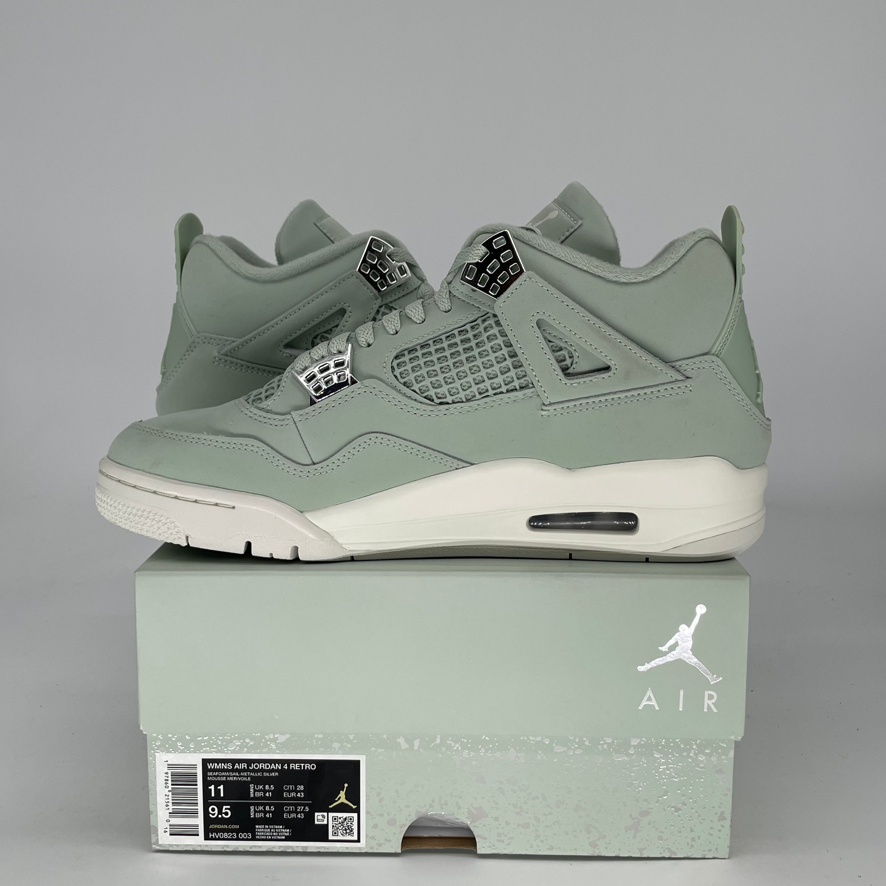 AIR JORDAN 4 SEAFOAM SAIL W HV0823-003 SIZE 9.5/11W