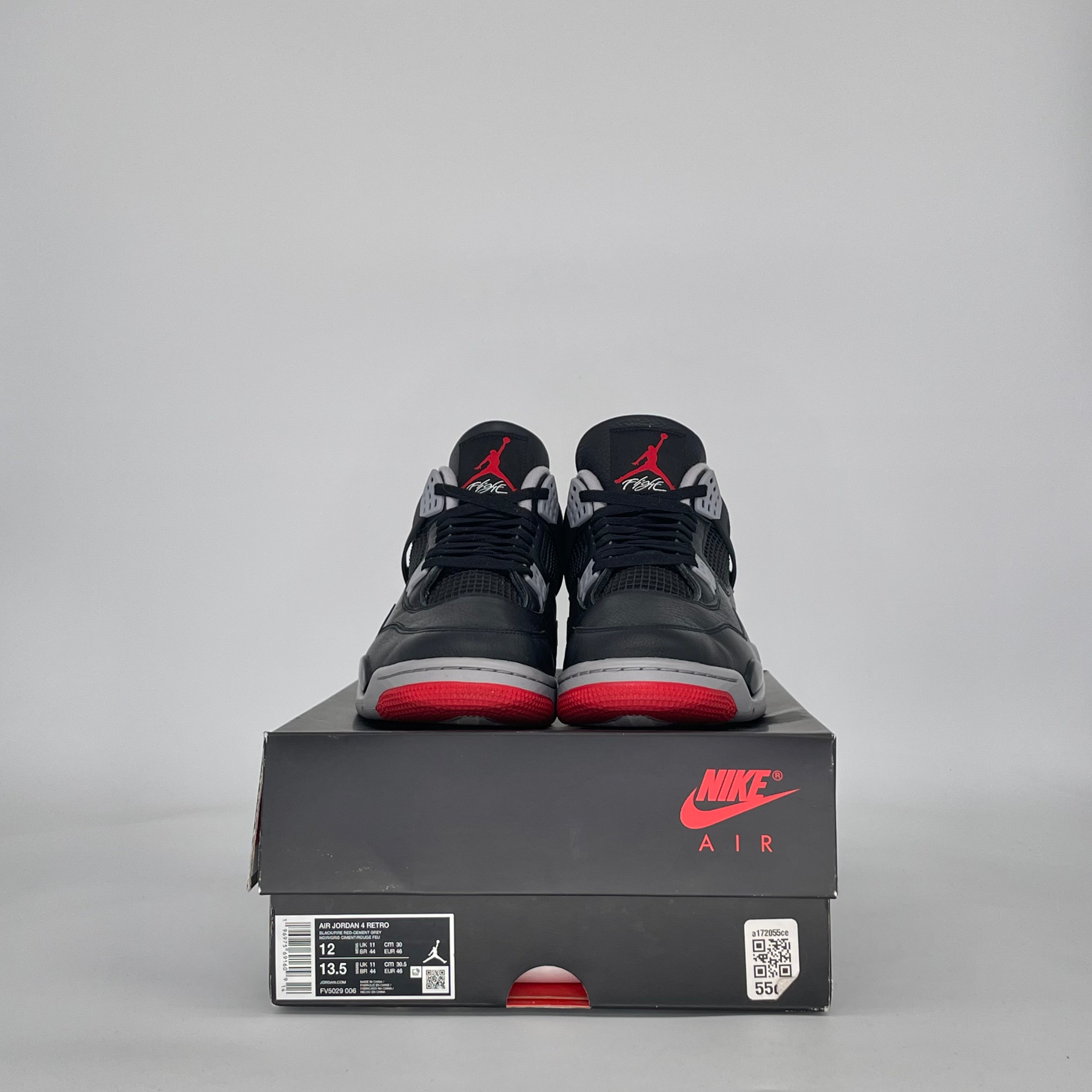 AIR JORDAN 4 BRED REIMAGINED FV5029-006 SIZE 12/13.5W