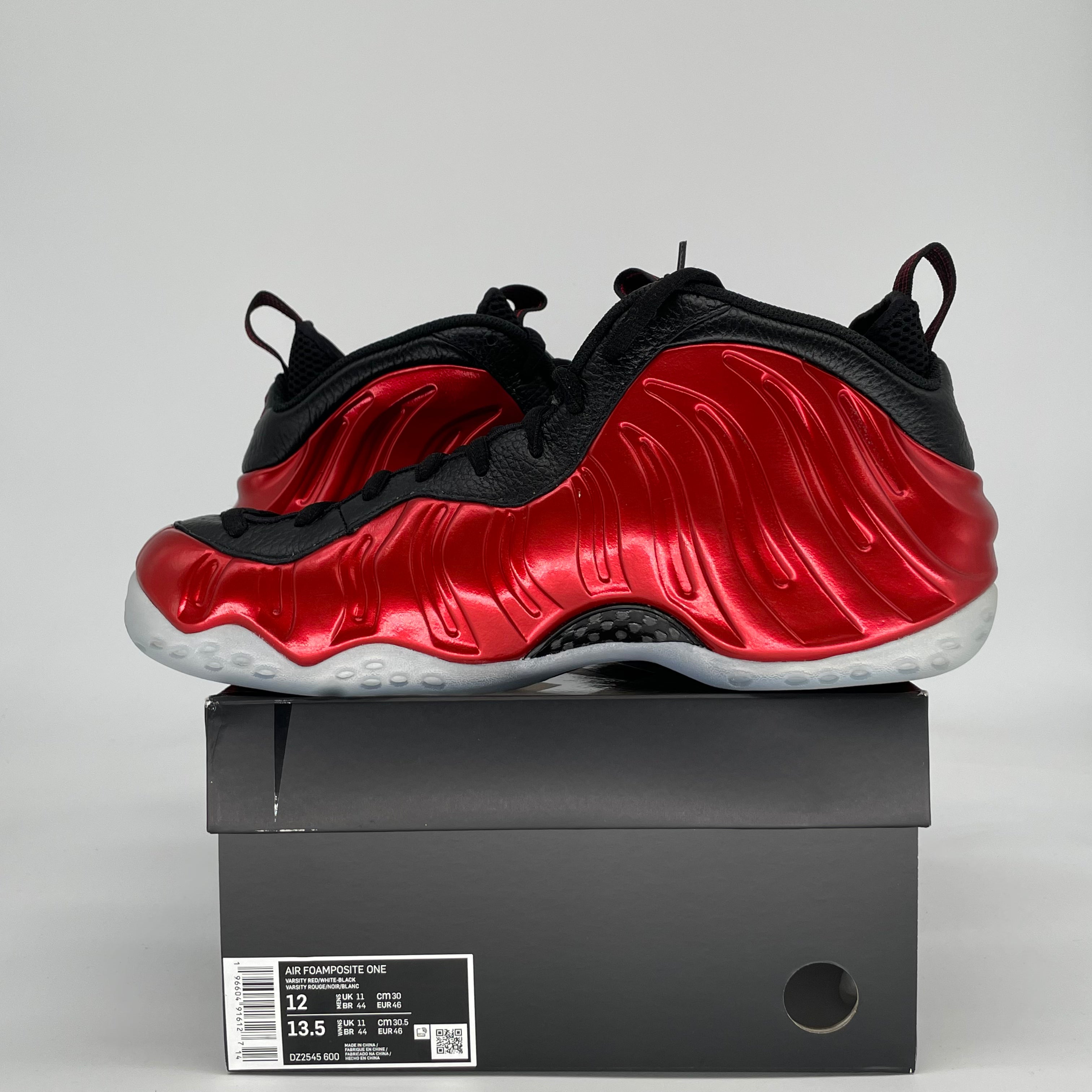 NIKE AIR FOAMPOSITE ONE METALLIC RED DZ2545-600 SIZE 12/13.5W