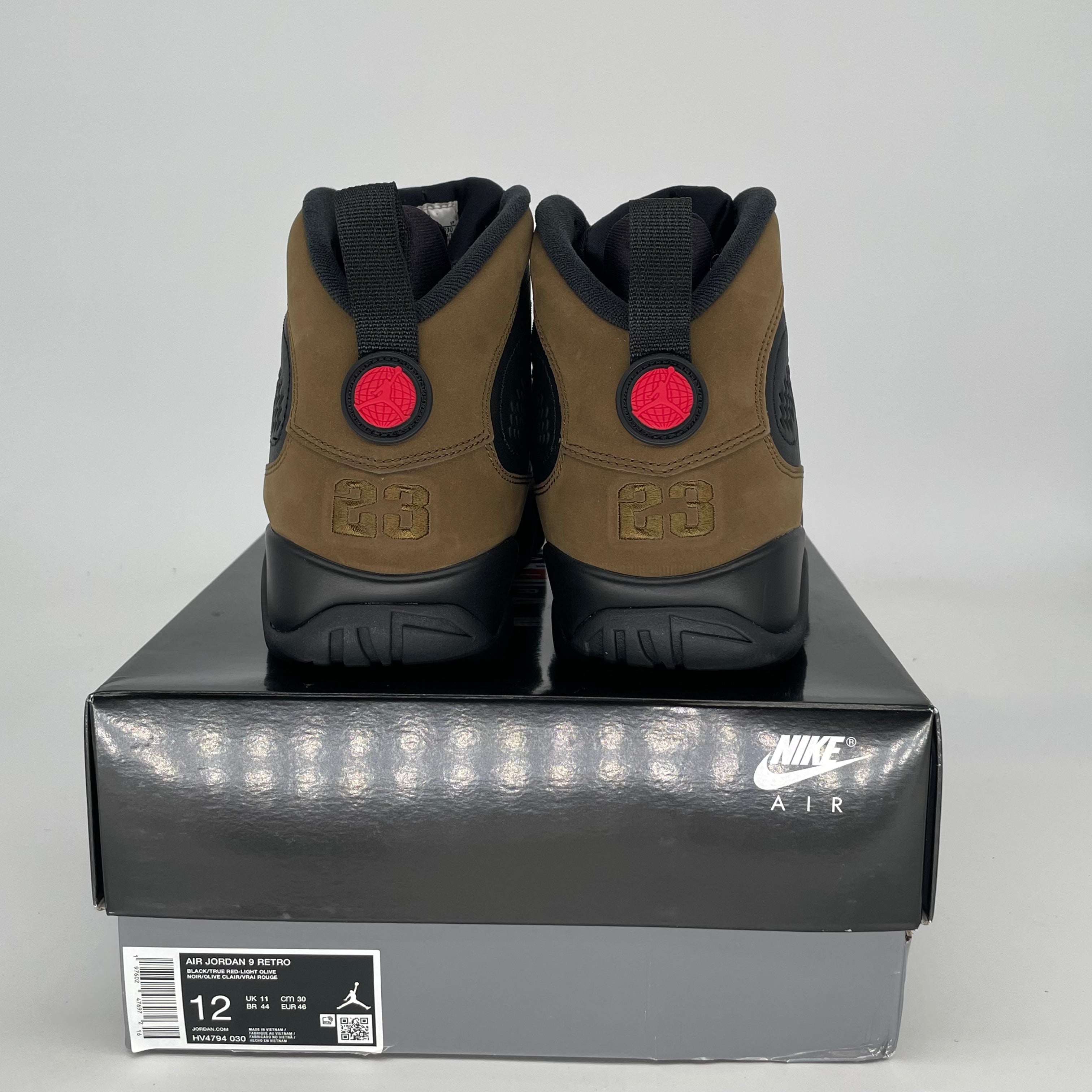 AIR JORDAN 9 OLIVE HV4794-030 SIZE 12/13.5W