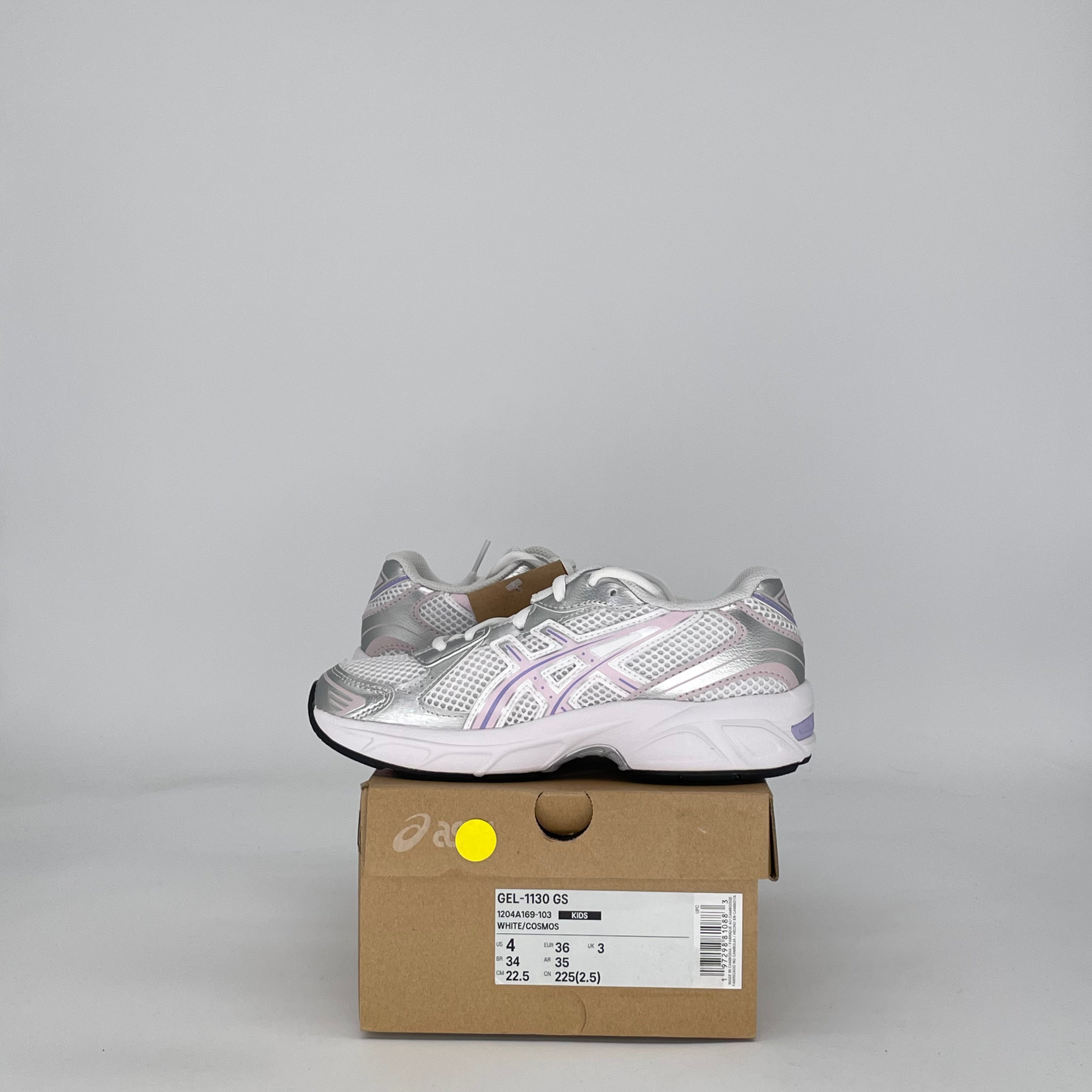 ASICS GEL-1130 WHITE COSMOS 1204A169-103 SIZE 4/5.5W GS
