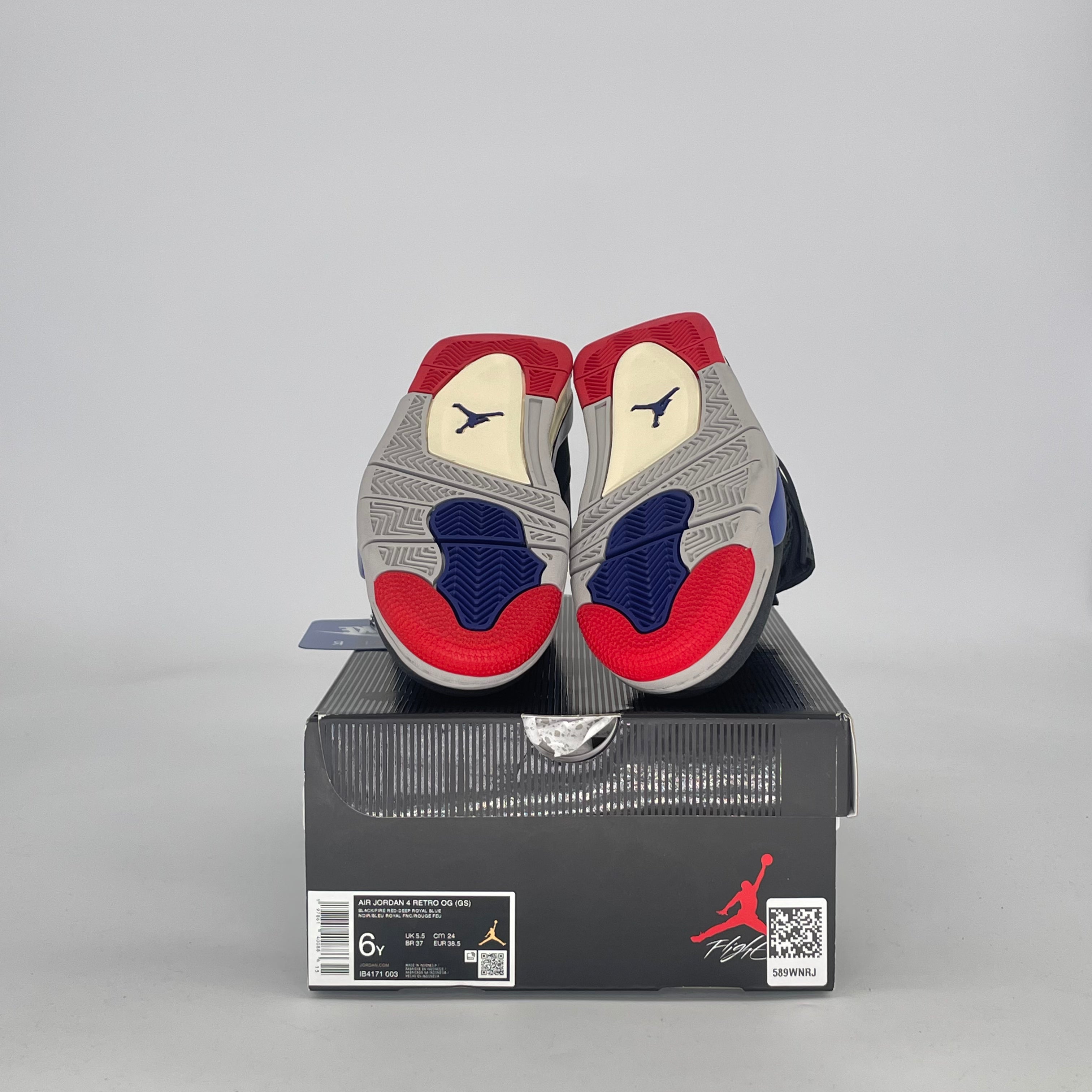 AIR JORDAN 4 RARE AIR (WHITE LETTERING) IB4171-003 SIZE 6/7.5W GS