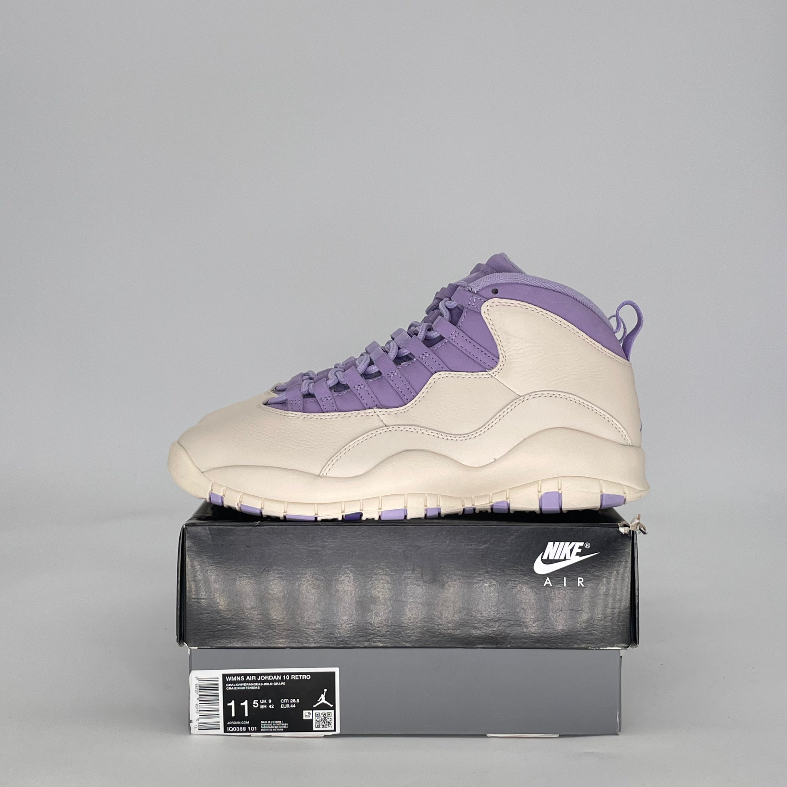 AIR JORDAN 10 HYDRANGEAS IQ0388-101 SIZE 10/11.5W
