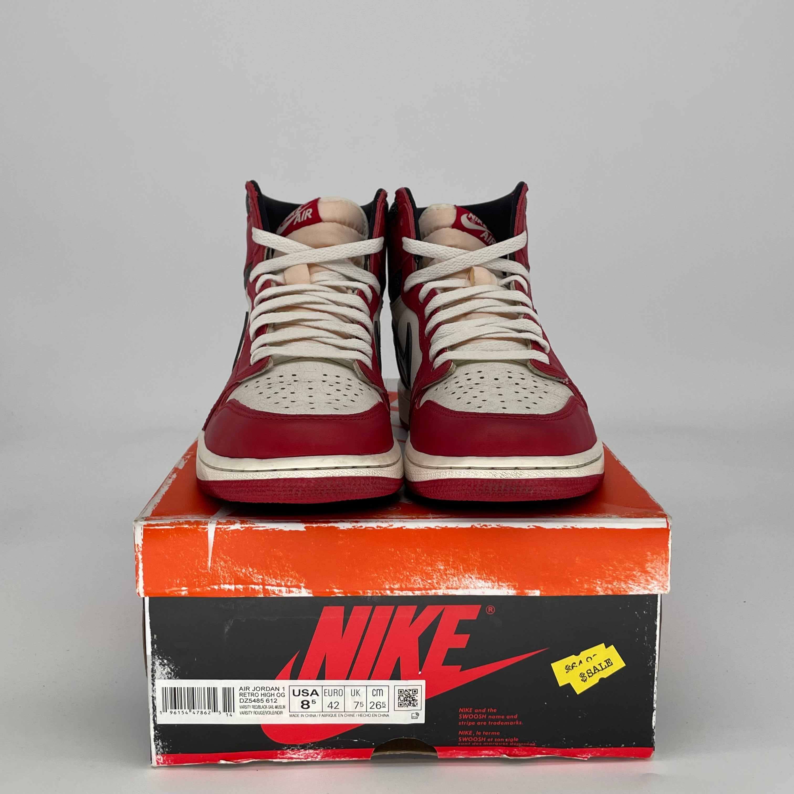 AIR JORDAN 1 CHICAGO LOST AND FOUND DZ5485-612 SIZE 8.5/10W
