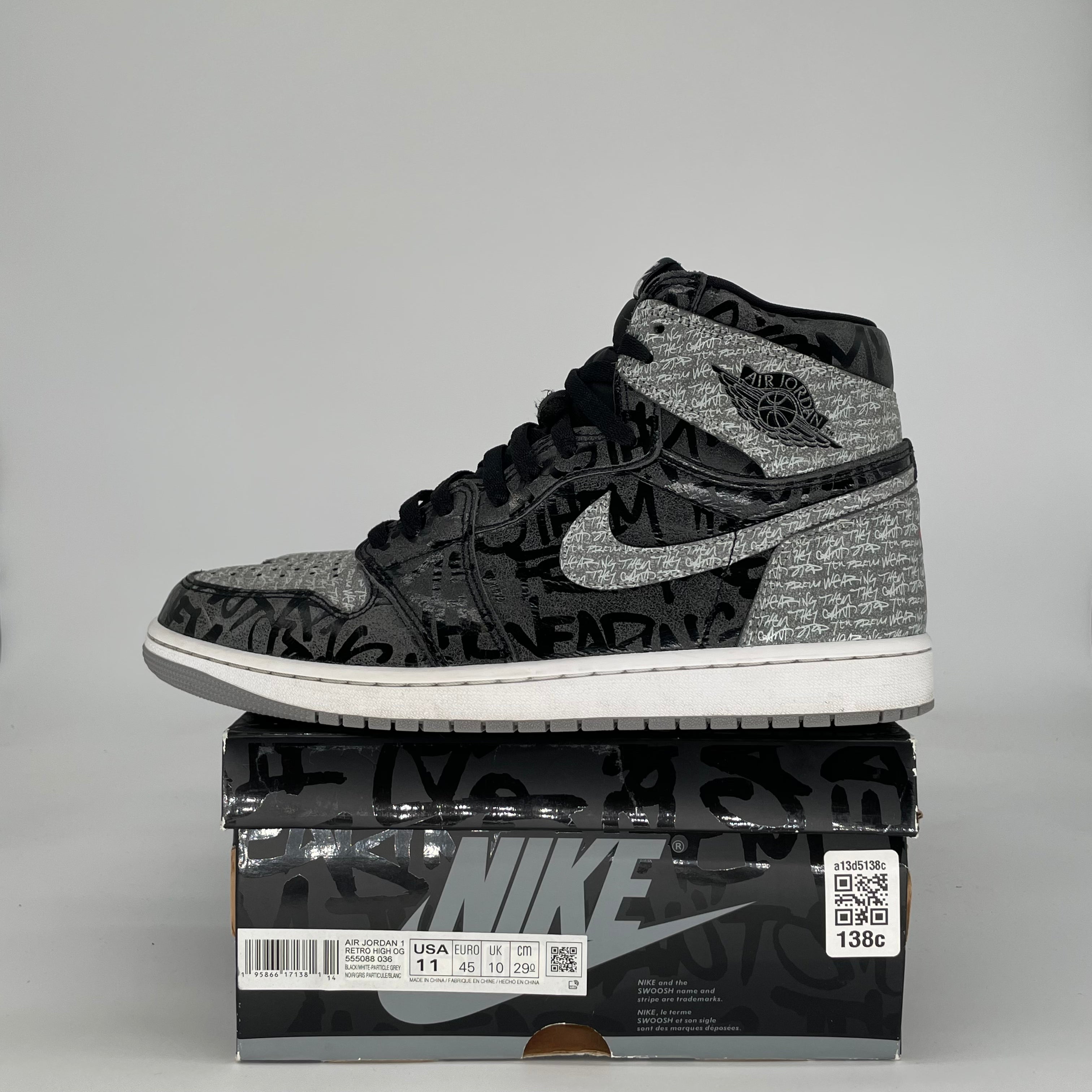 AIR JORDAN 1 REBELLIONAIRE 555088-036 SIZE 11/12.5W