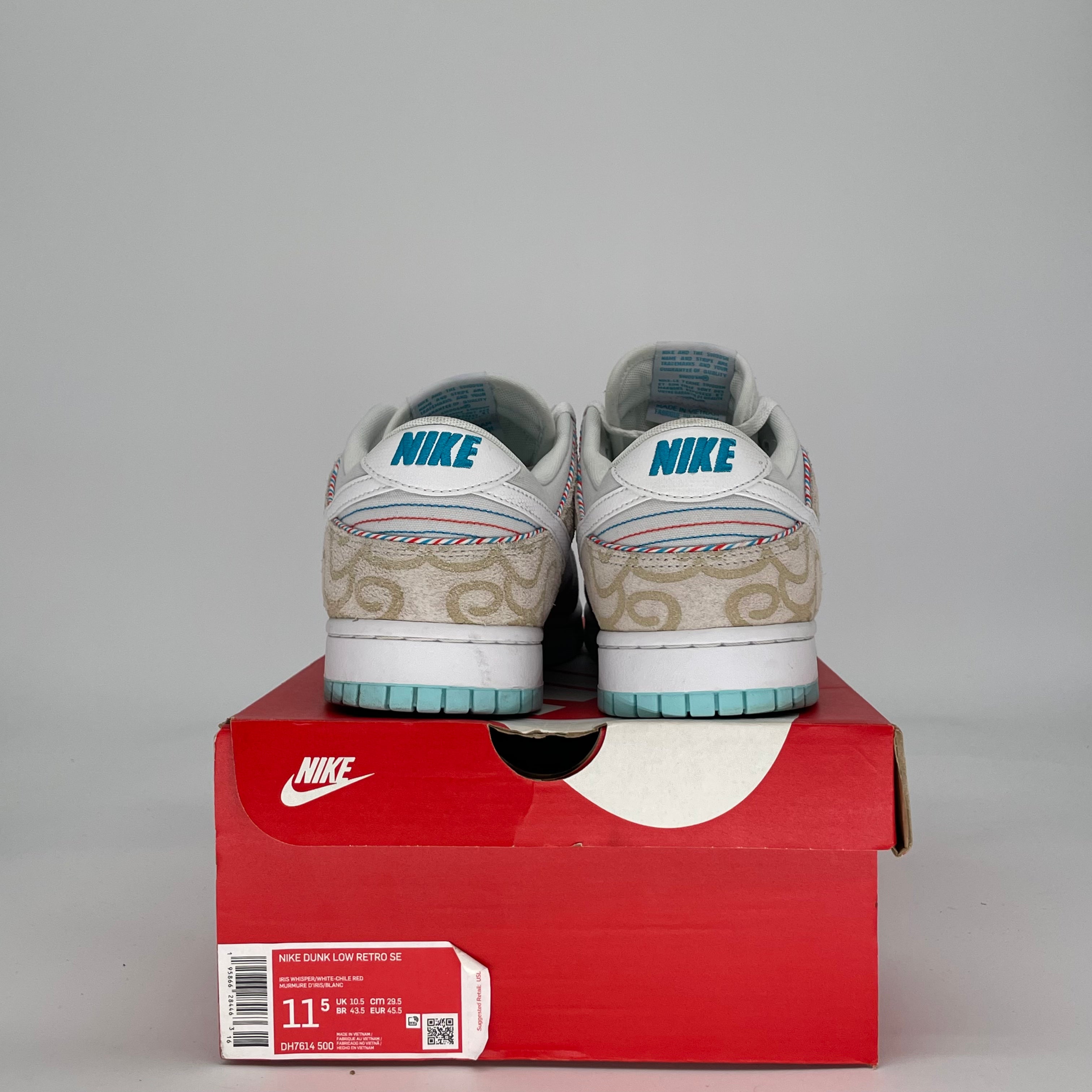 NIKE DUNK LOW BARBER SHOP GREY DH7614-500 SIZE 11.5/13W