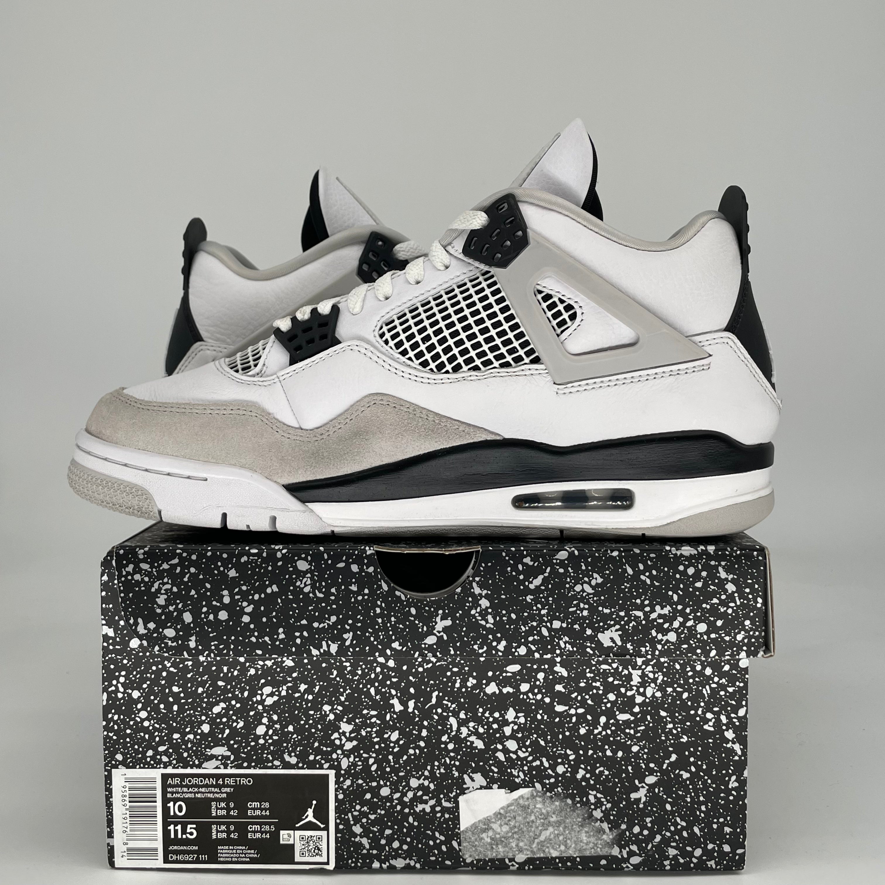 AIR JORDAN 4 MILITARY BLACK DH6927-111 SIZE 10/11.5W