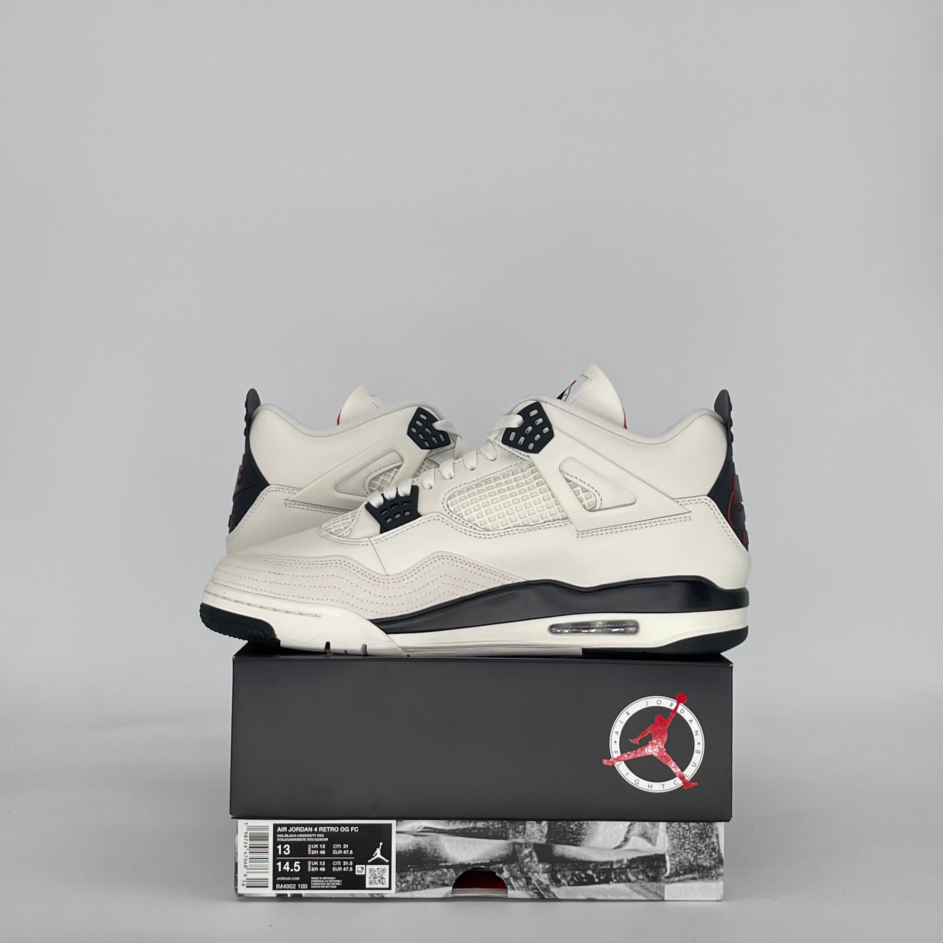 AIR JORDAN 4 FLIGHT CLUB IM4002-100 SIZE 13/14.5W