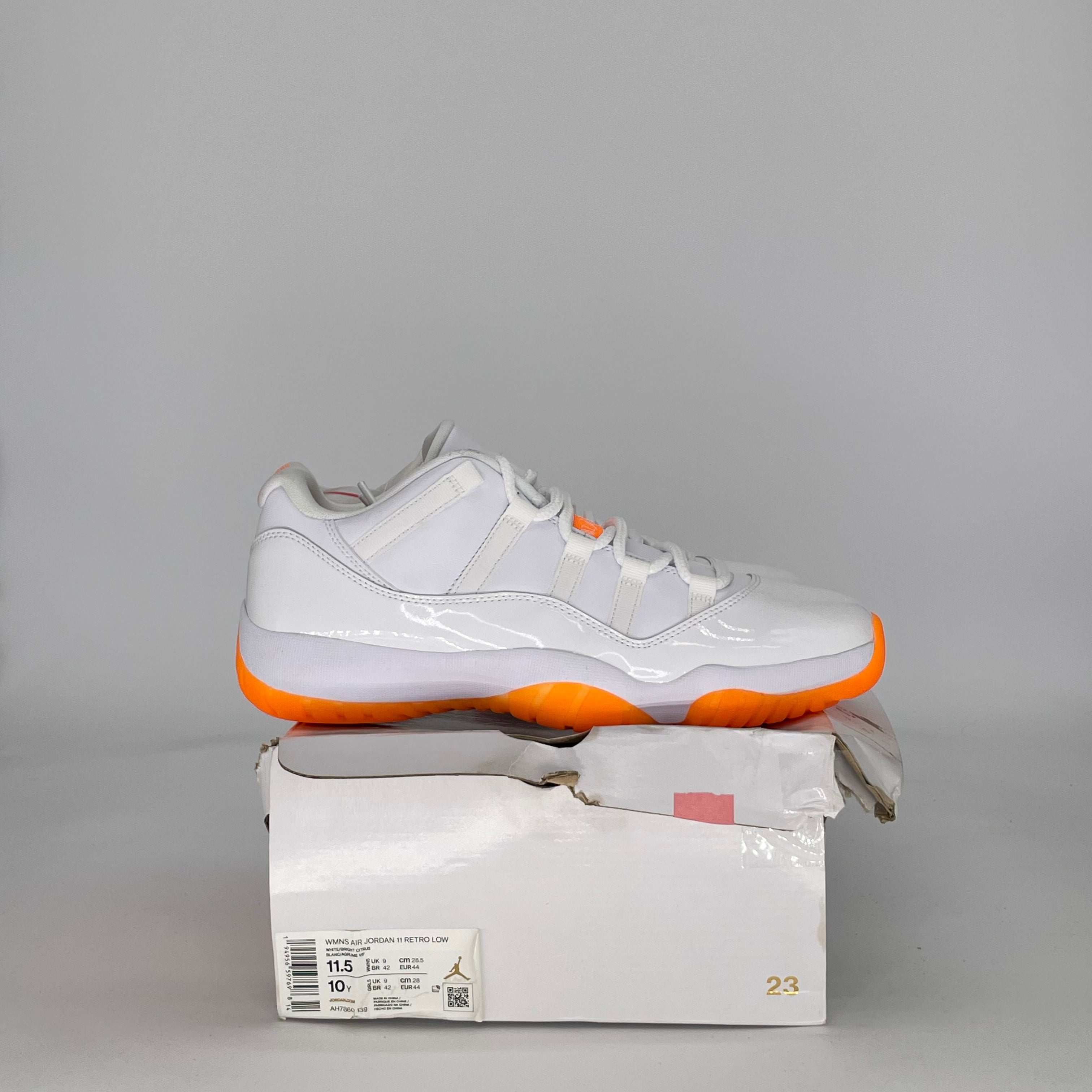 AIR JORDAN 11 LOW CITRUS (2021) AH7860-139 SIZE 10/11.5W
