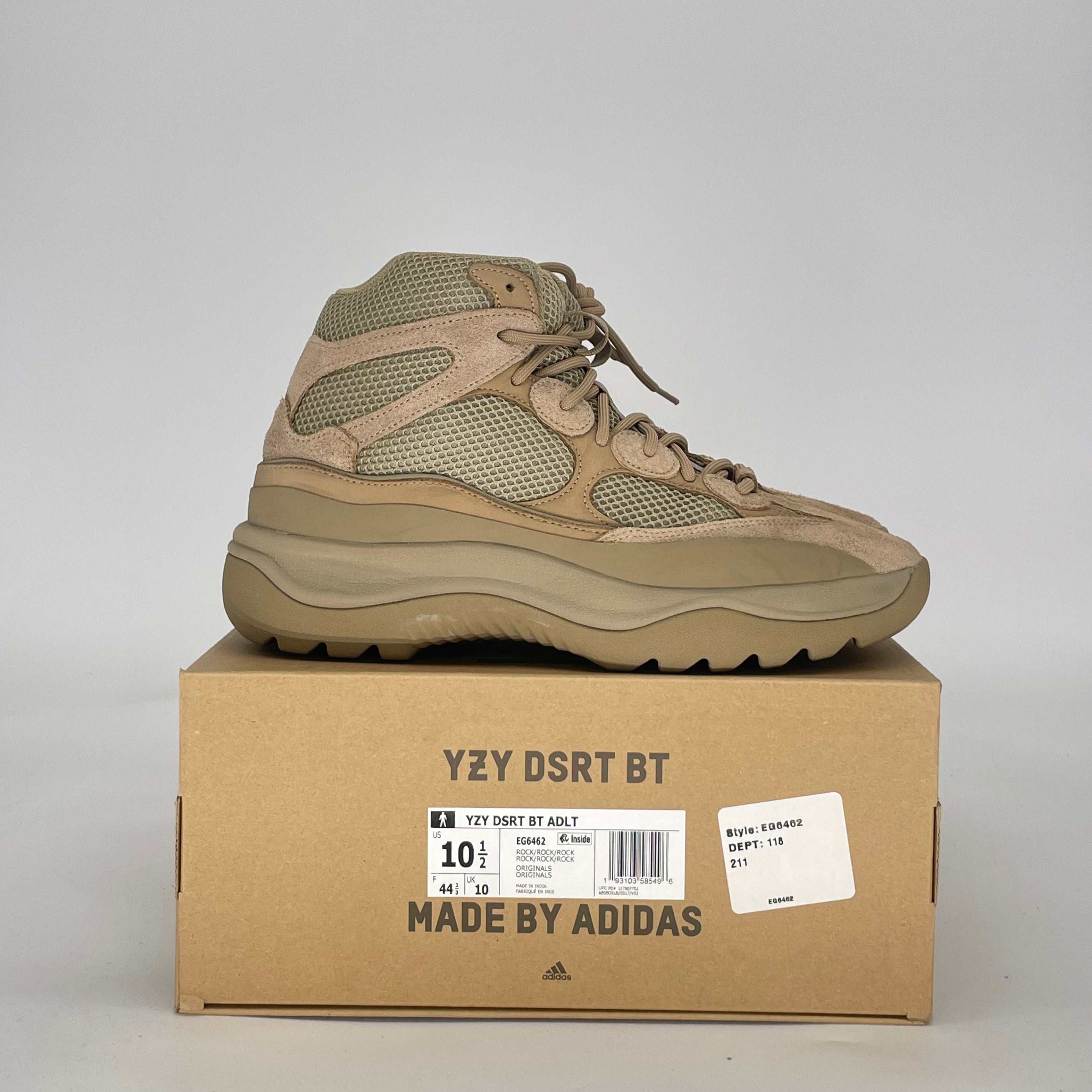 ADIDAS YEEZY DESERT BOOT ROCK EG6462 SIZE 10.5/12W