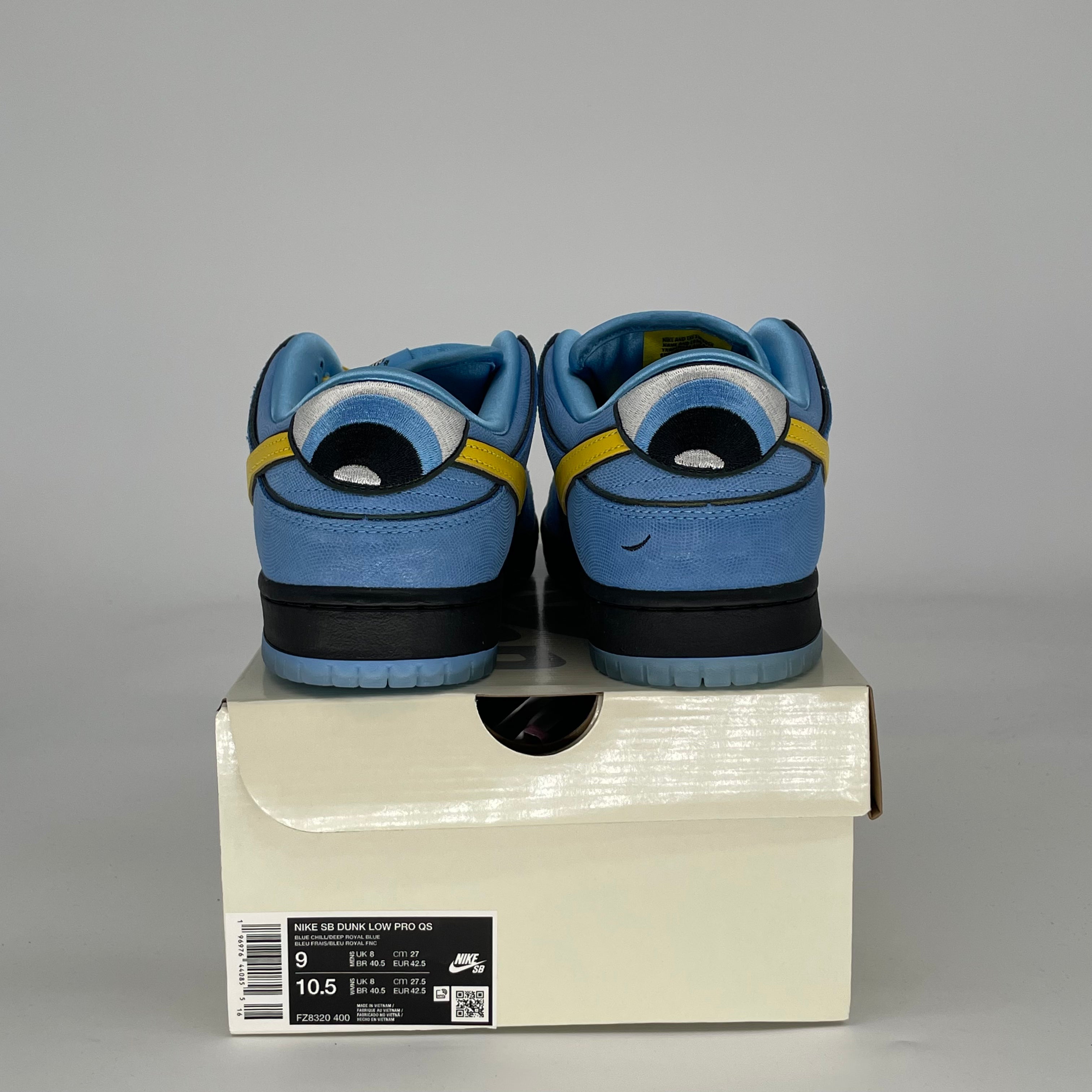 NIKE SB DUNK LOW THE POWERPUFF GIRLS BUBBLES FZ8320-400 SIZE 9/10.5W