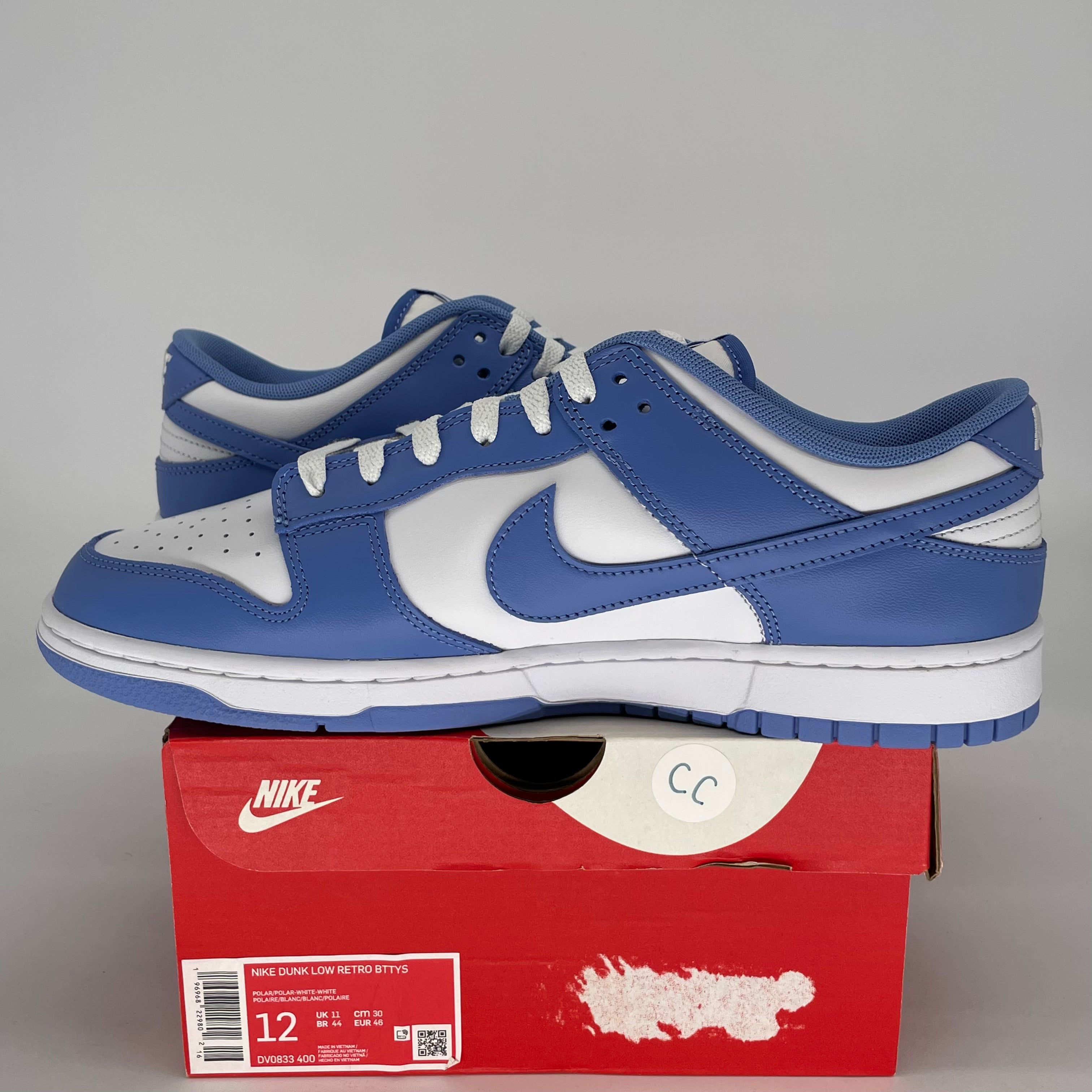 NIKE DUNK LOW POLAR BLUE DV0833-400 SIZE 12/13.5W