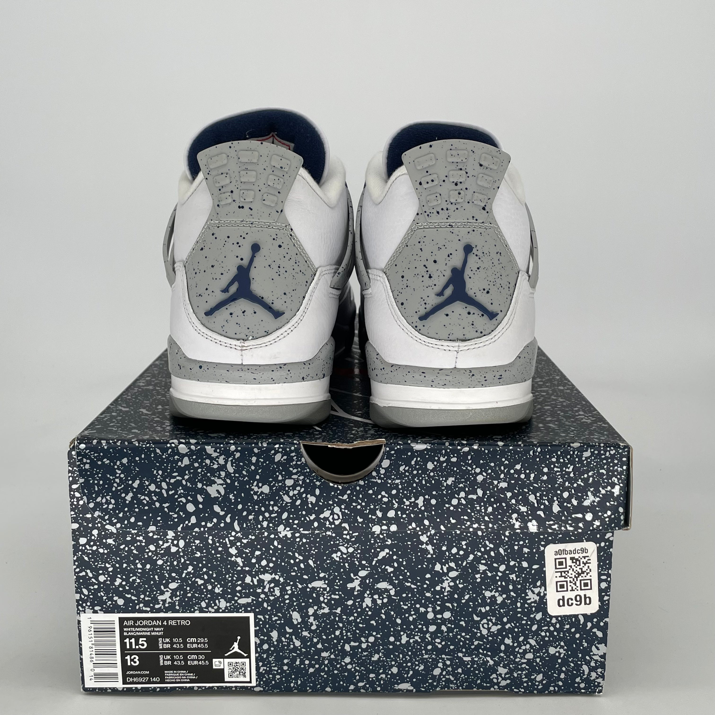 AIR JORDAN 4 MIDNIGHT NAVY DH6927-140 SIZE 11.5/13W