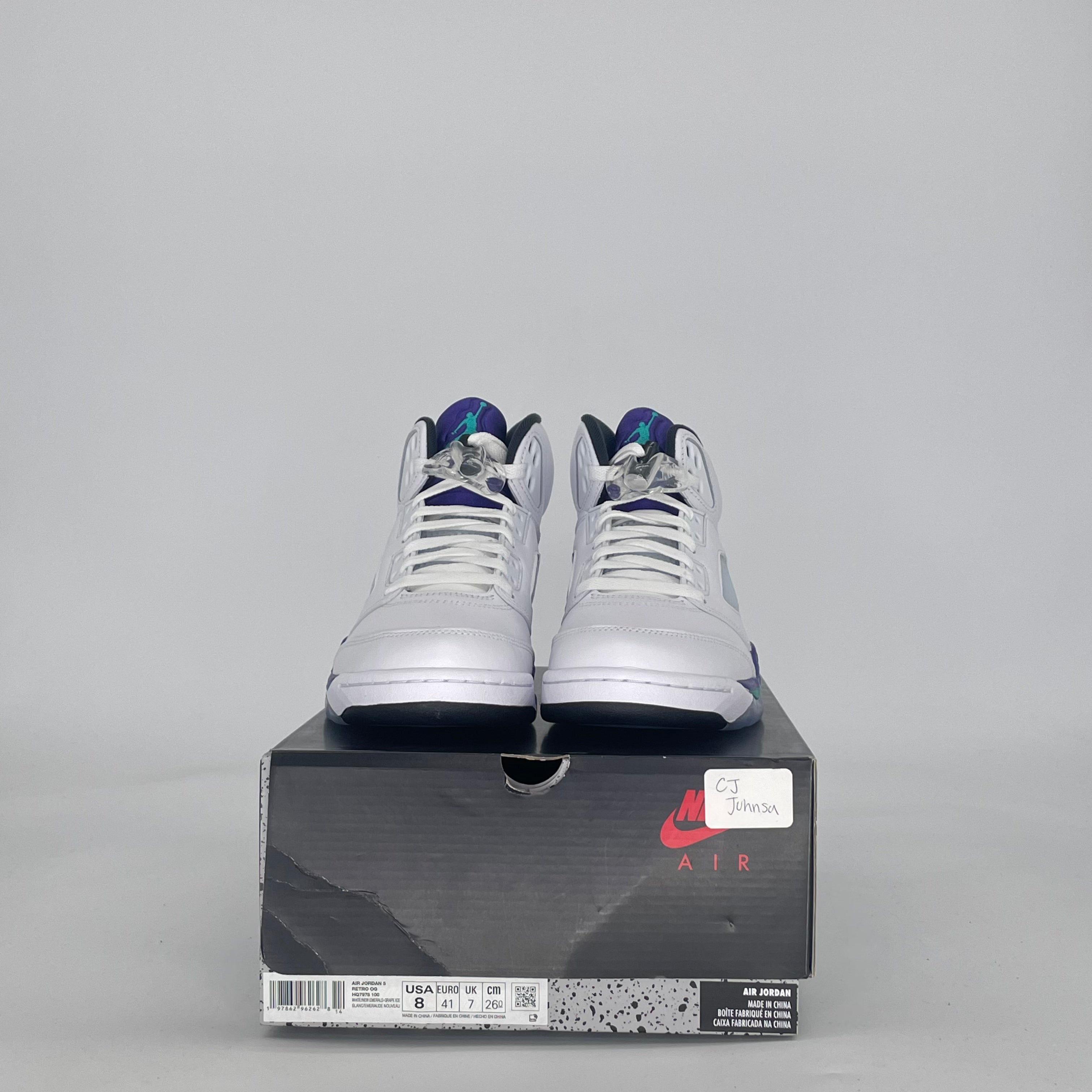 AIR JORDAN 5 GRAPE HQ7978-100 SIZE 8/9.5W