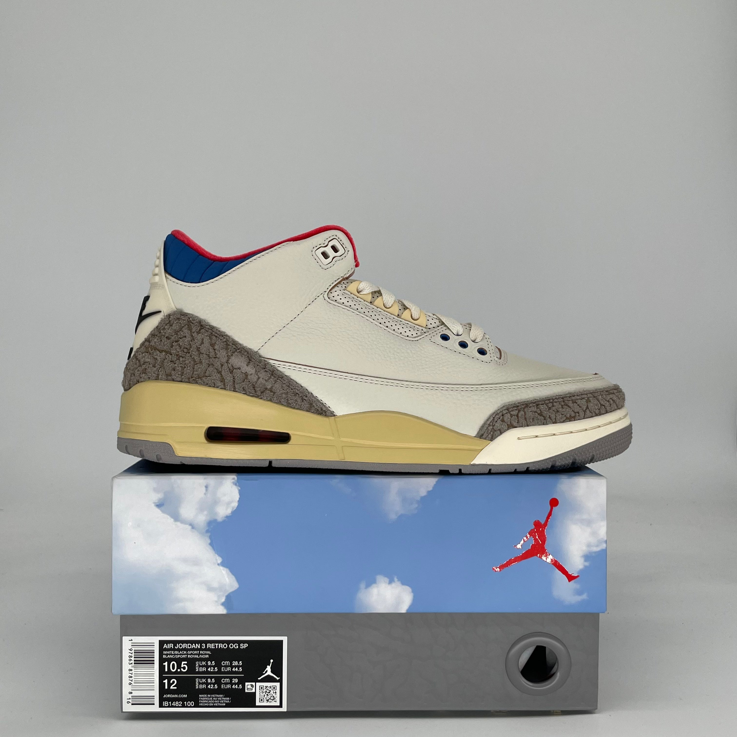 AIR JORDAN 3 SEOUL 2.0 IB1482-100 SIZE 10.5/12W