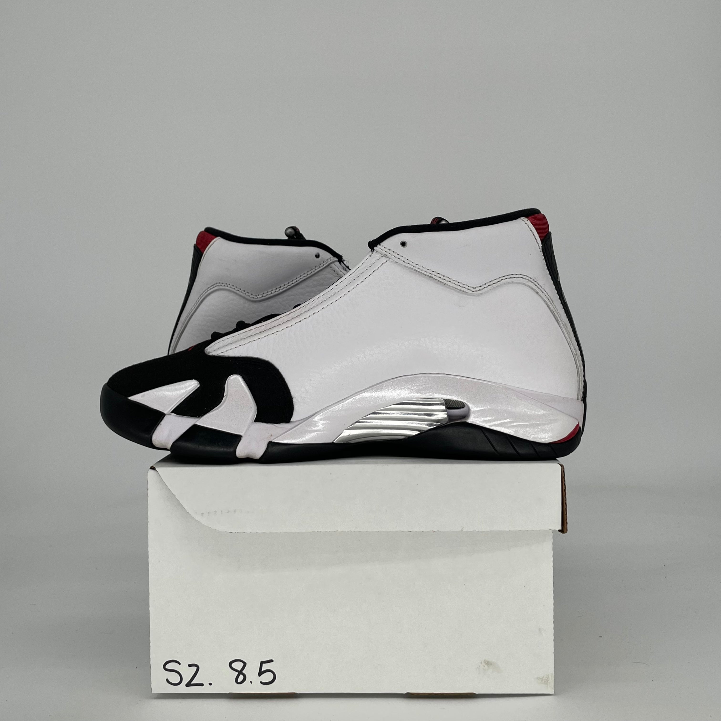 AIR JORDAN 14 BLACK TOE 487471-160 SIZE 8.5/10W
