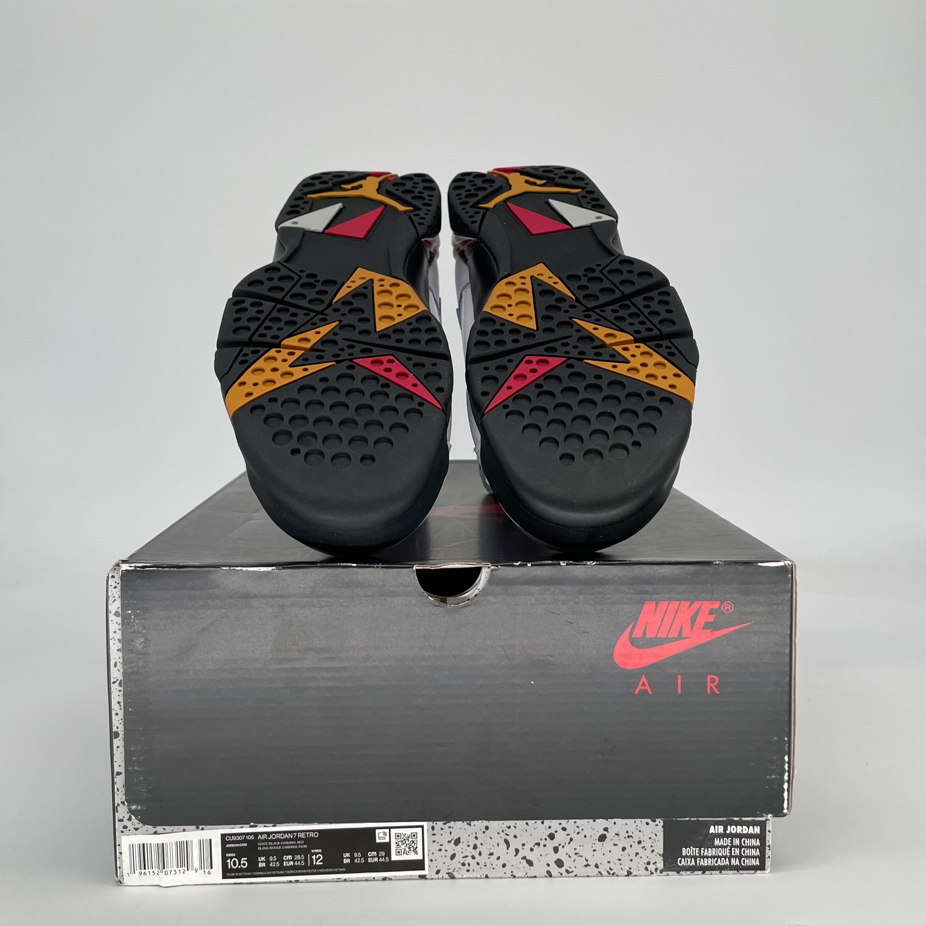 AIR JORDAN 7 CARDINAL CU9307-106 SIZE 10.5/12W