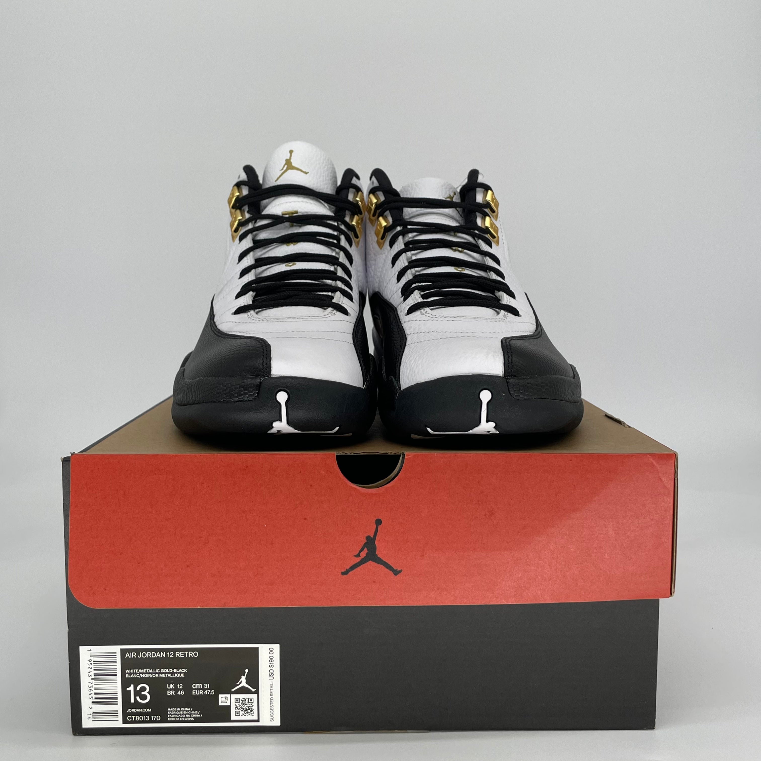 AIR JORDAN 12 ROYALTY TAXI CT8013-170 SIZE 13/14.5W