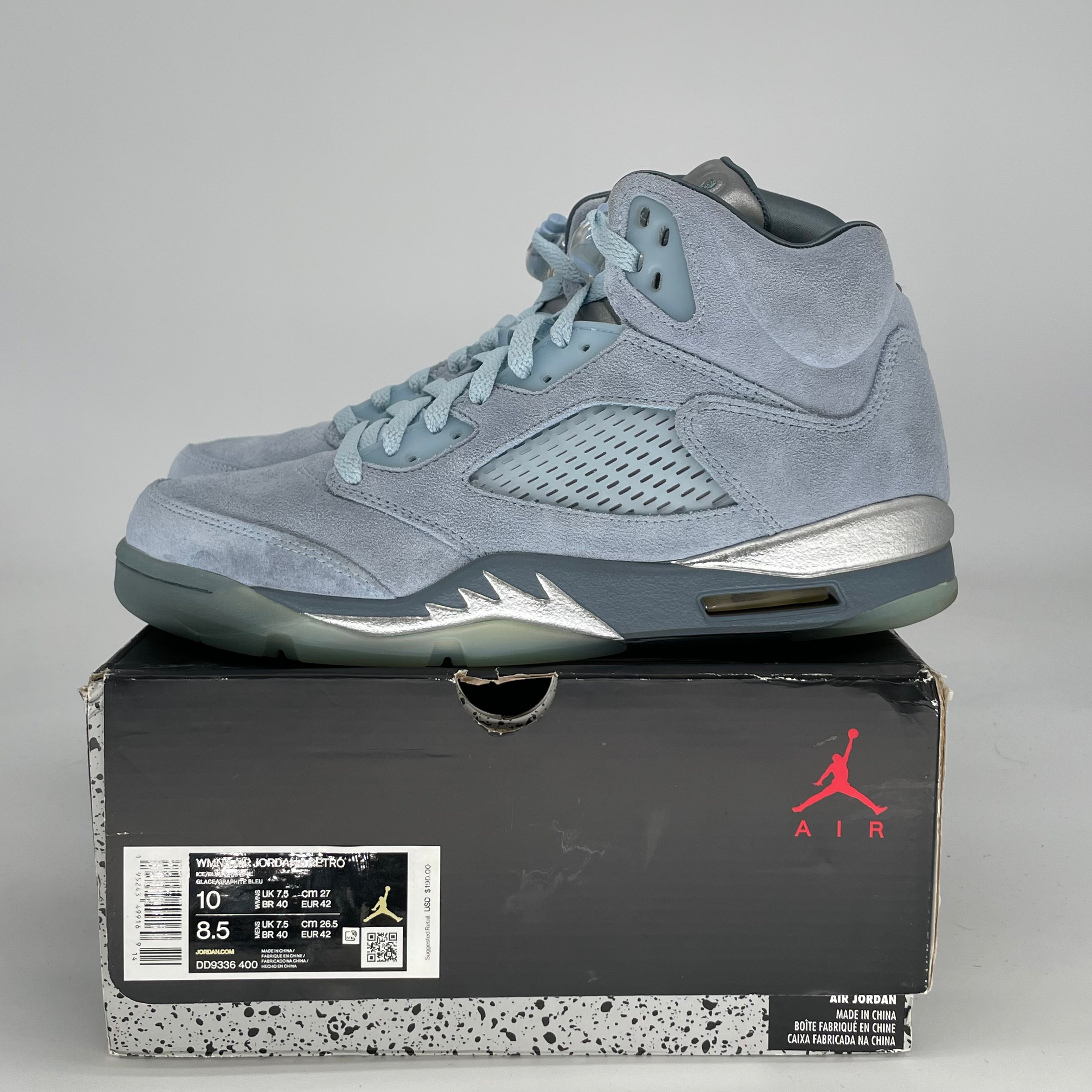 AIR JORDAN 5 BLUEBIRD W DD9336-400 SIZE 8.5/10W