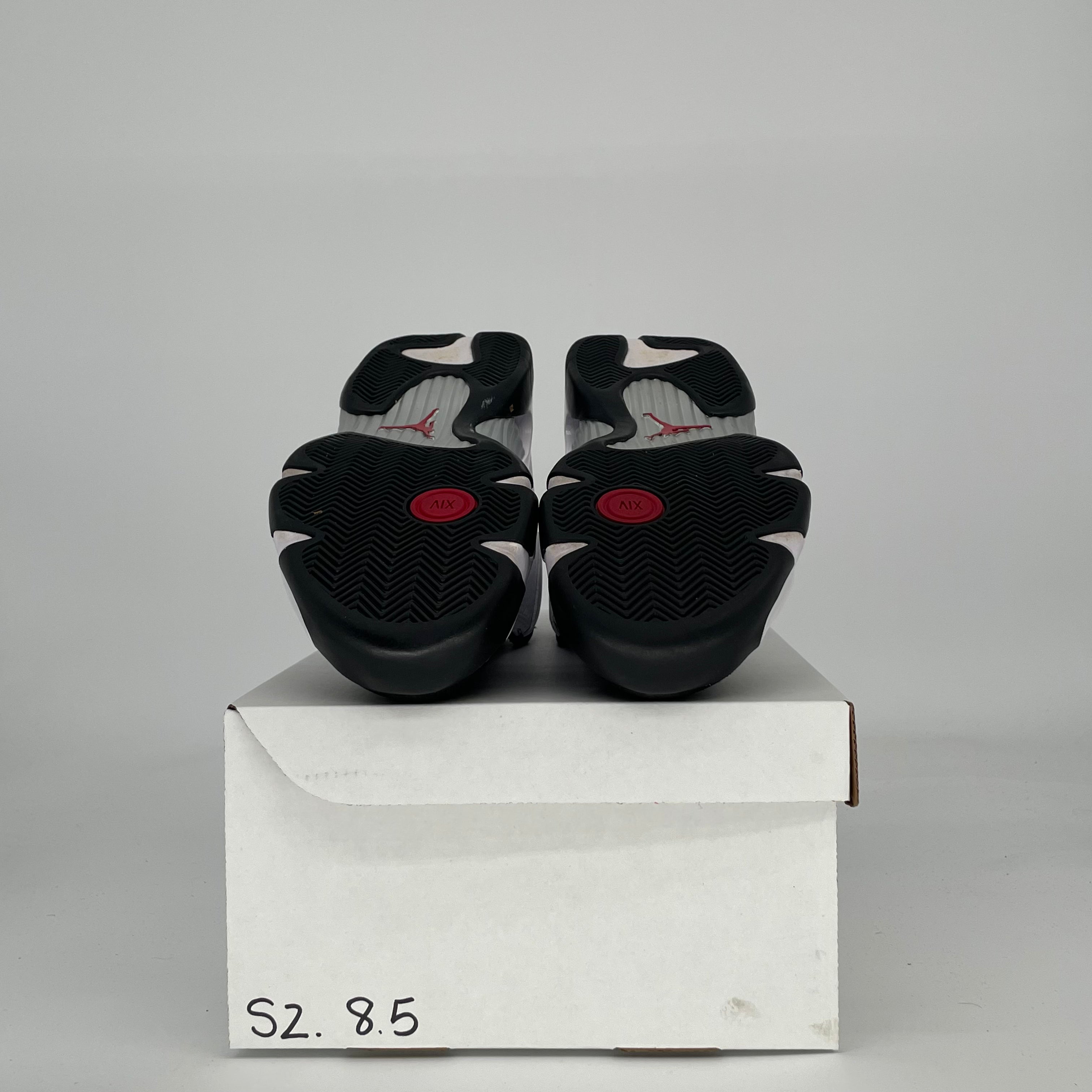 AIR JORDAN 14 BLACK TOE 487471-160 SIZE 8.5/10W