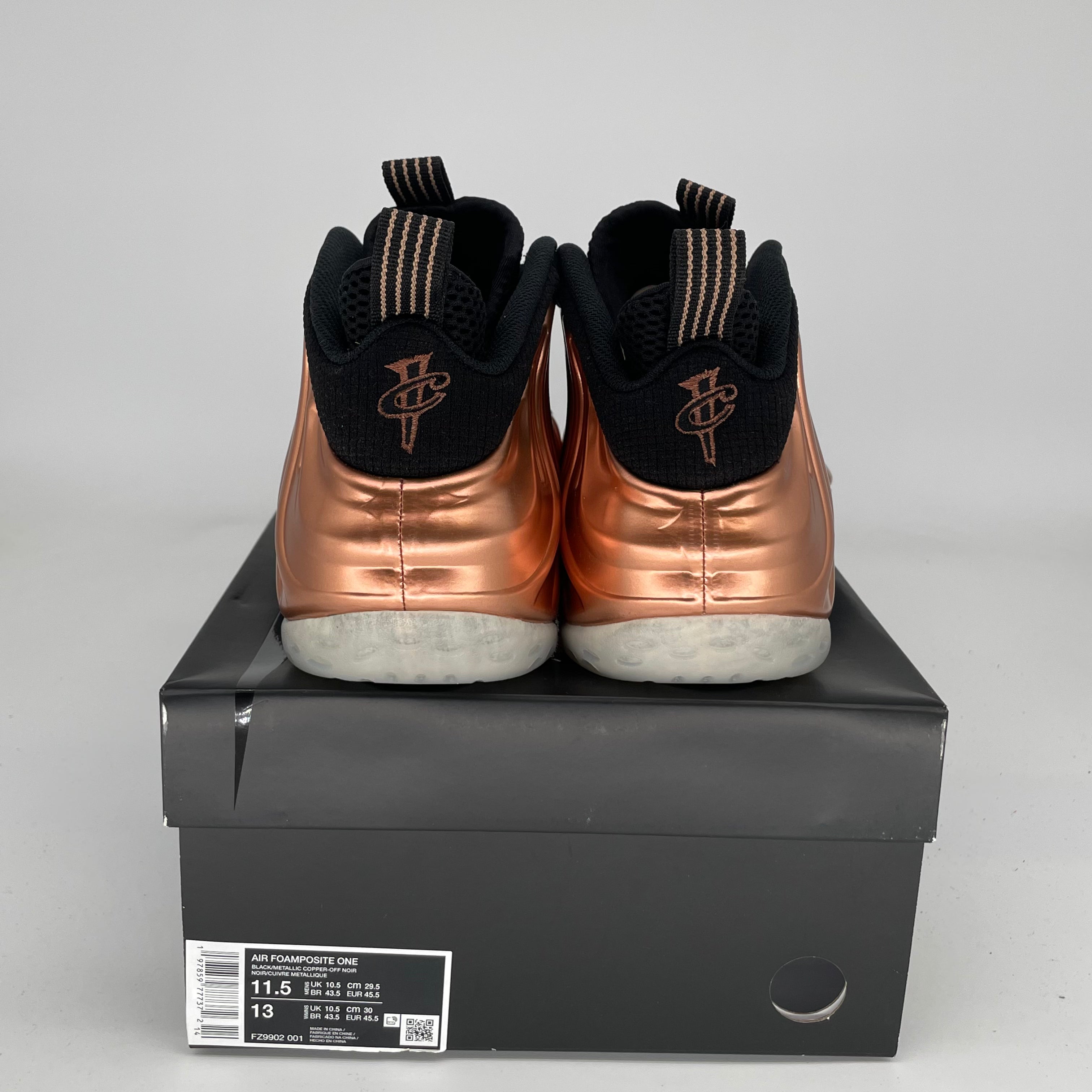 NIKE AIR FOAMPOSITE ONE COPPER SIZE 11.5 FZ9902-001