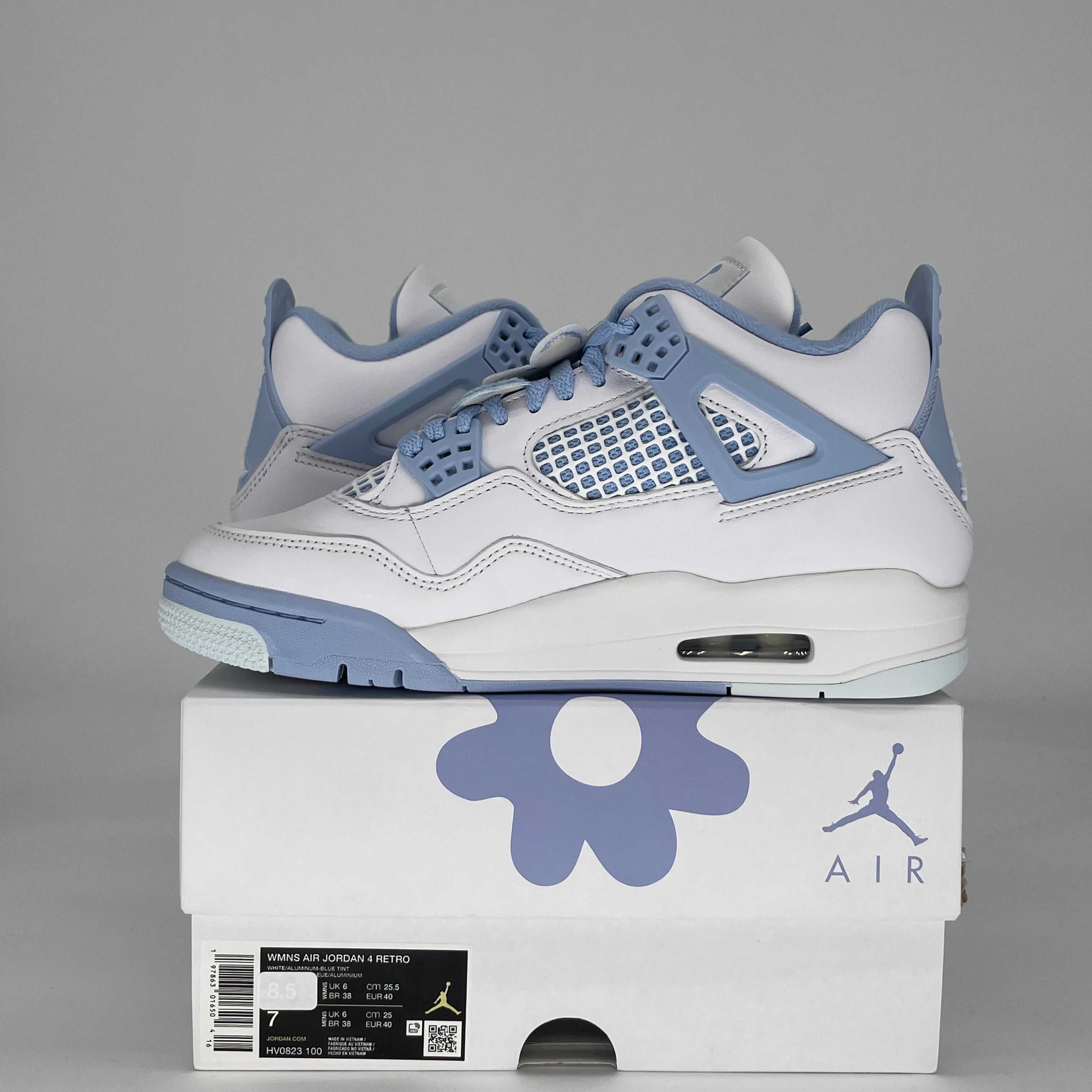 AIR JORDAN 4 FORGET ME NOT W HV0823-100 SIZE 7/8.5W