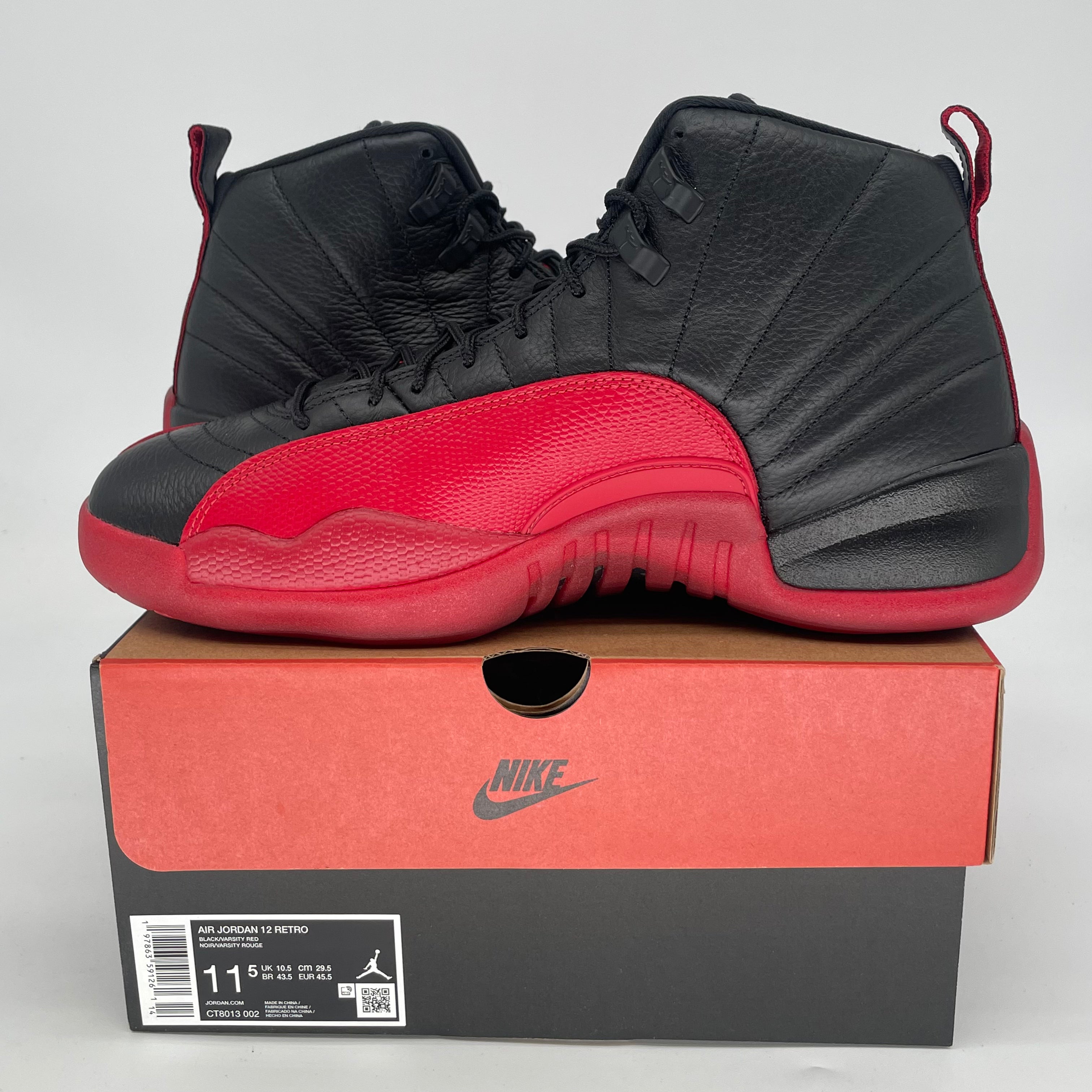 AIR JORDAN 12 FLU GAME CT8013-002 SIZE 11.5/13W