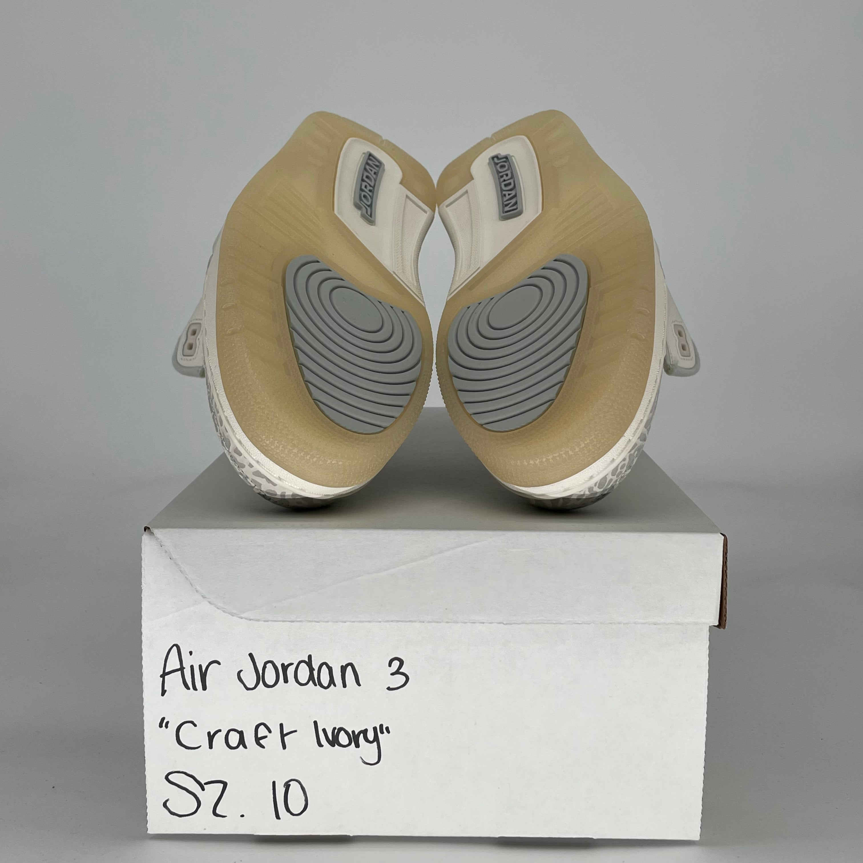AIR JORDAN 3 CRAFT IVORY FJ9479-100 SIZE 10/11.5W