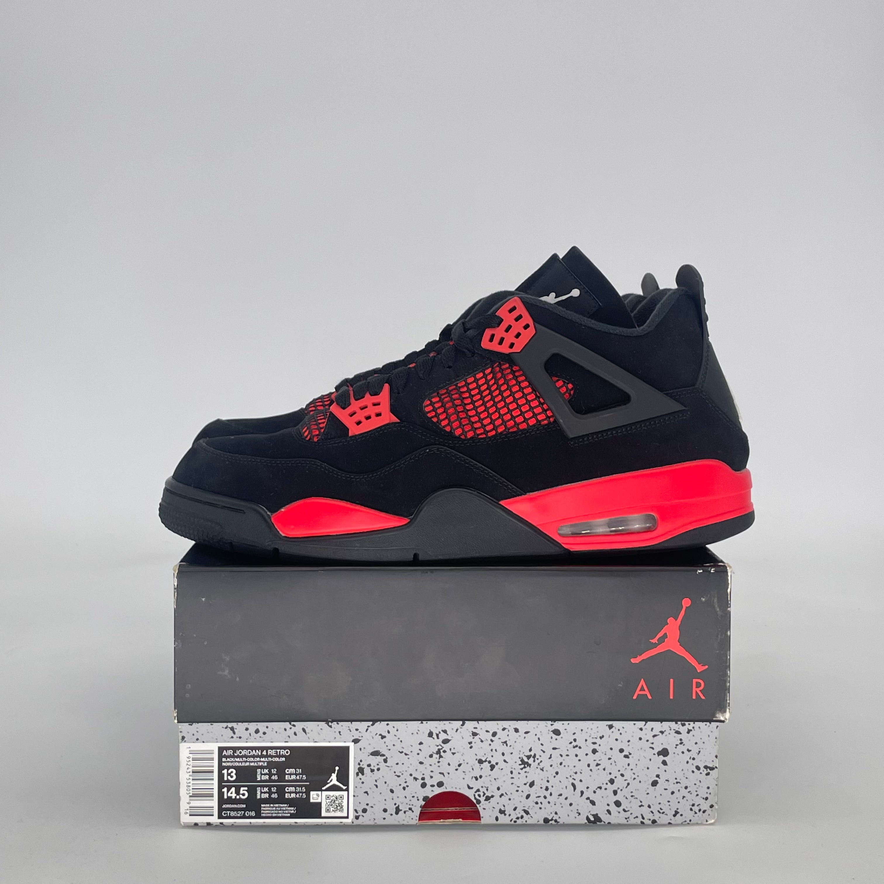 AIR JORDAN 4 RED THUNDER CT8527-016 SIZE 13/14.5W