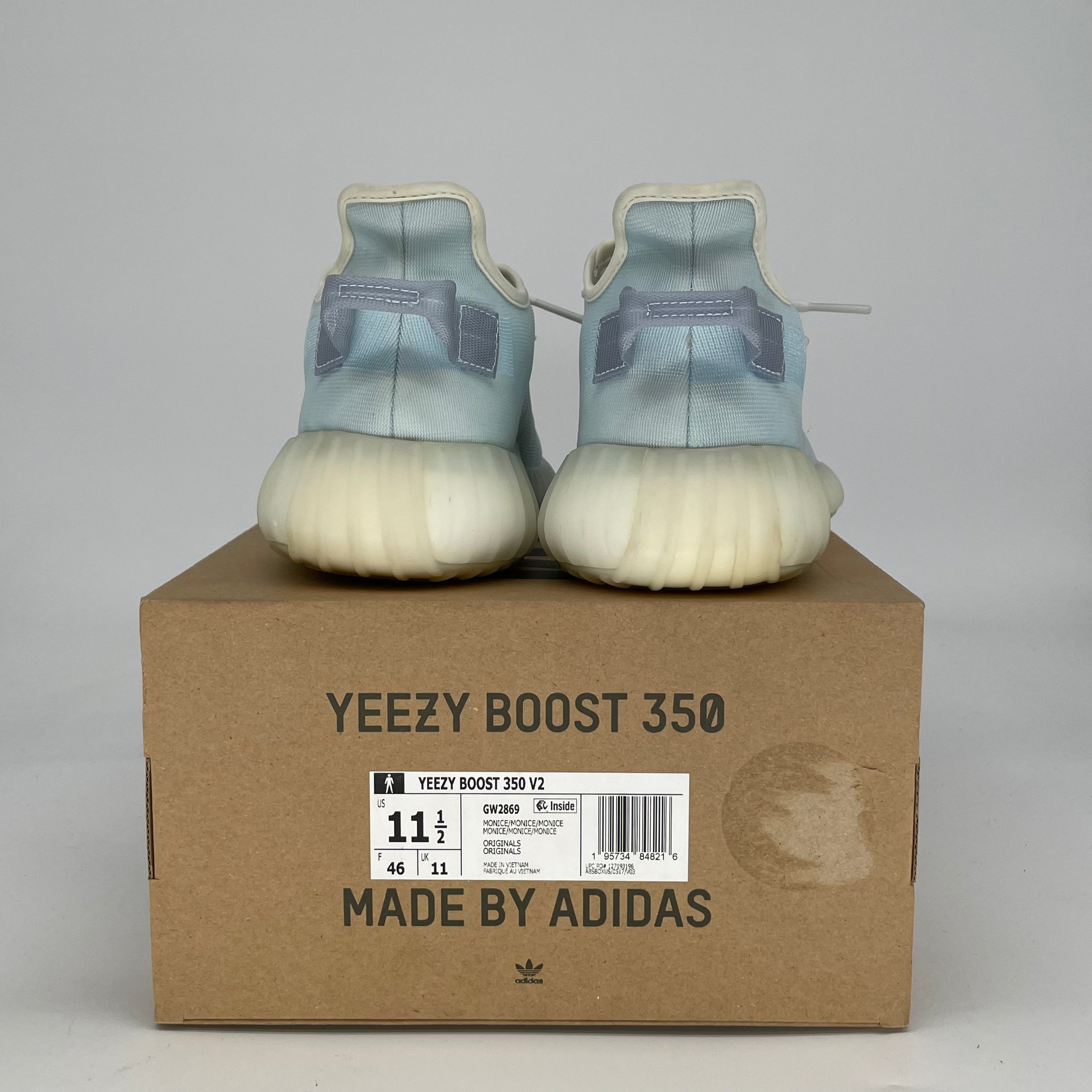 ADIDAS YEEZY 350 V2 MONO ICE GW2869 SIZE 11.5/13W