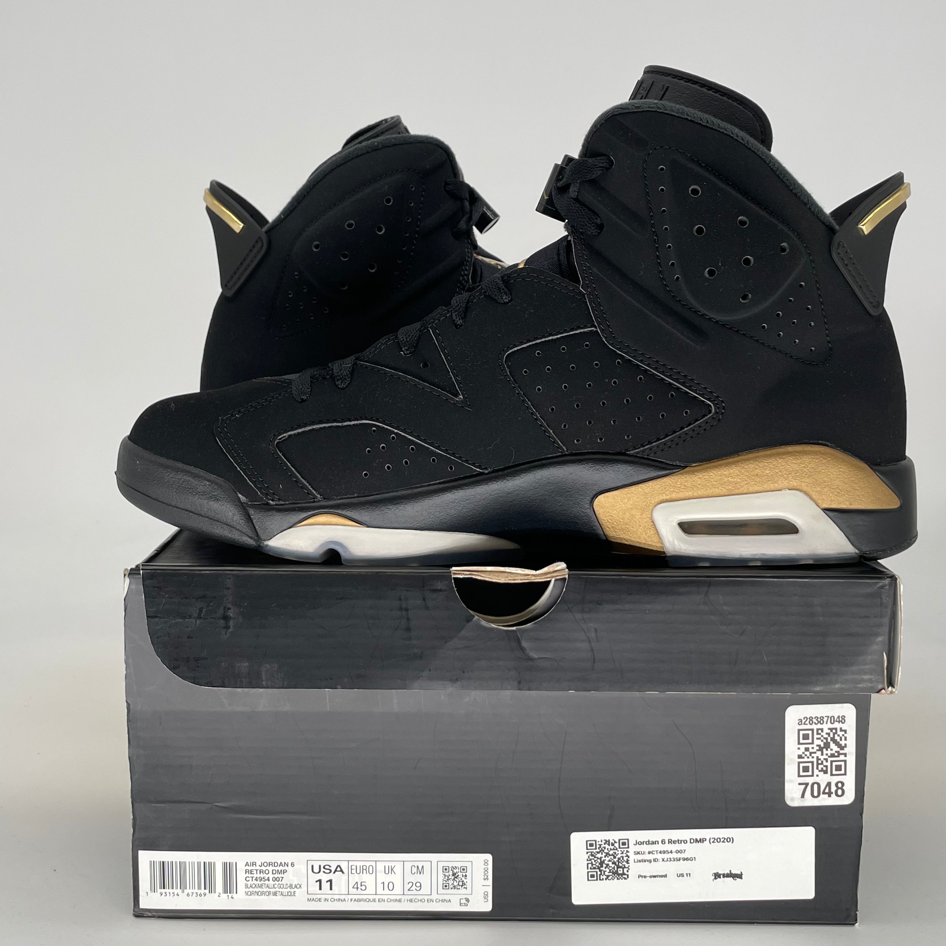 AIR JORDAN 6 DMP CT4954-007 SIZE 11/12.5W